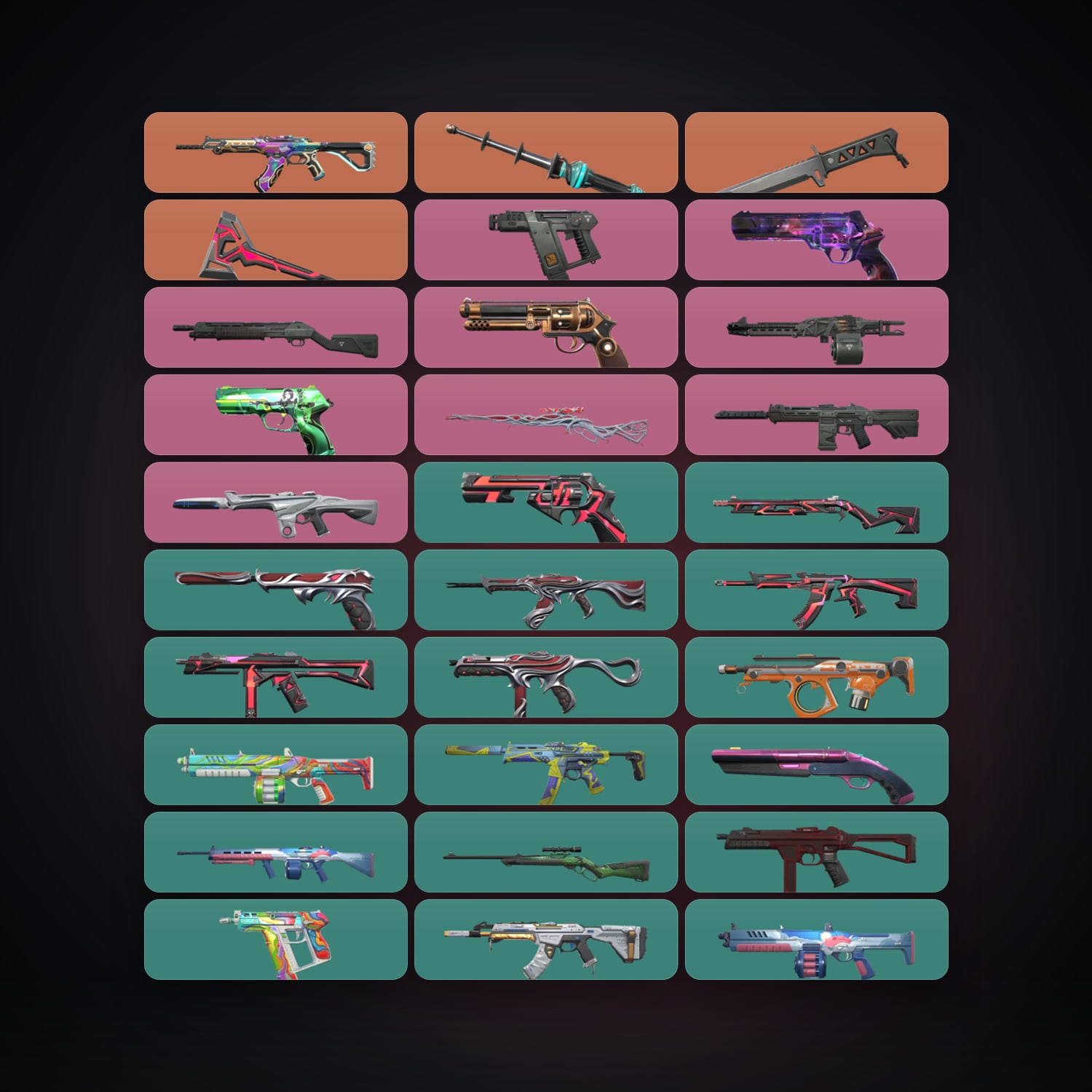 AP locker — 3 knives, 44 skins, lvl 32 — HabibiAccounts