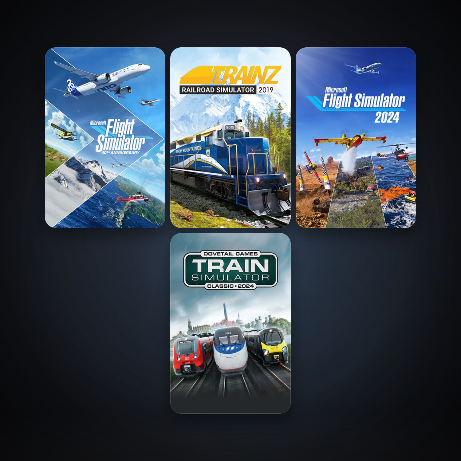 Steam account: Train Simulator Classic + Trainz Railroad Simulator 2019, 6 games, clean — HabibiAccounts