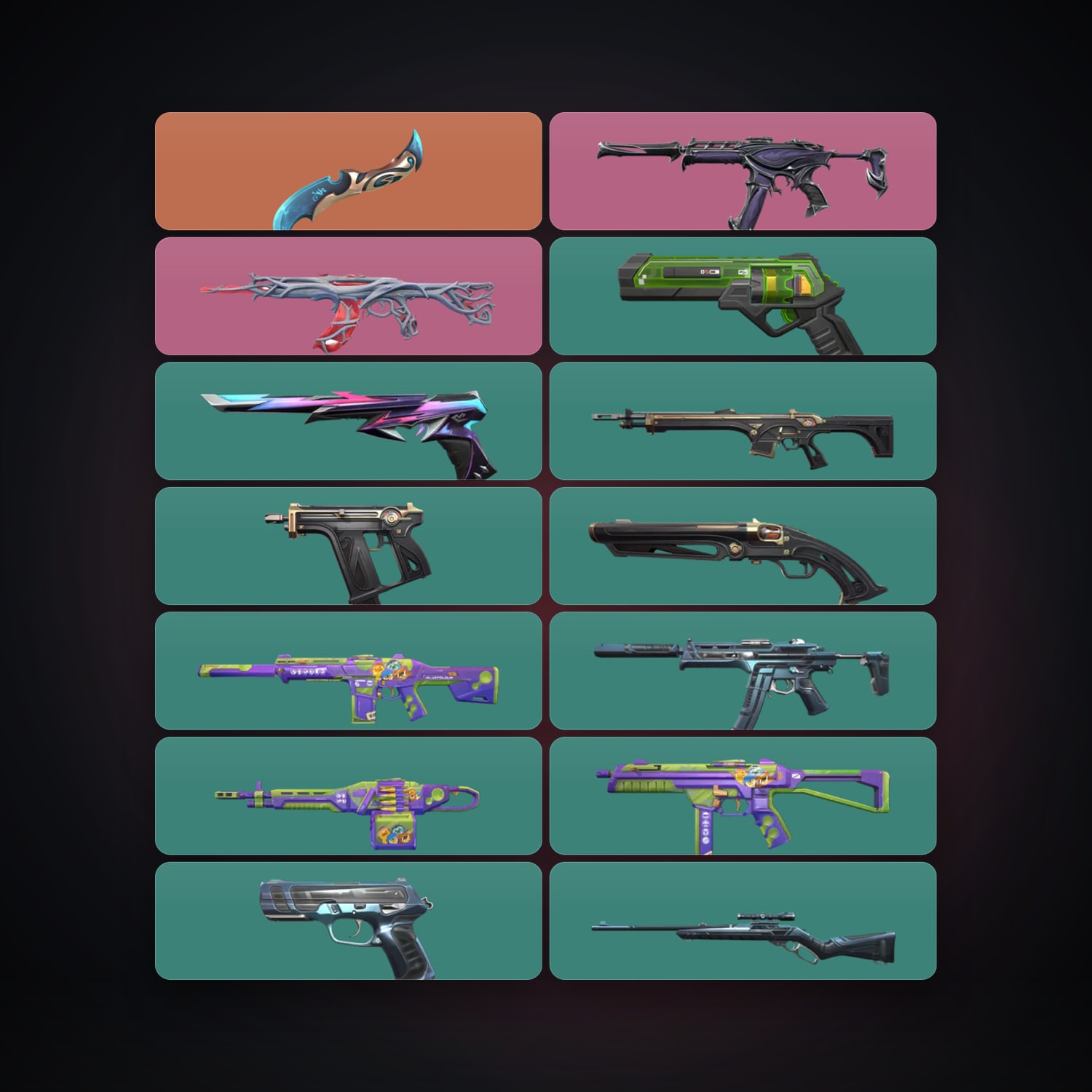 BR Silver 1 locker — 1 knives, 14 skins, lvl 96 — HabibiAccounts