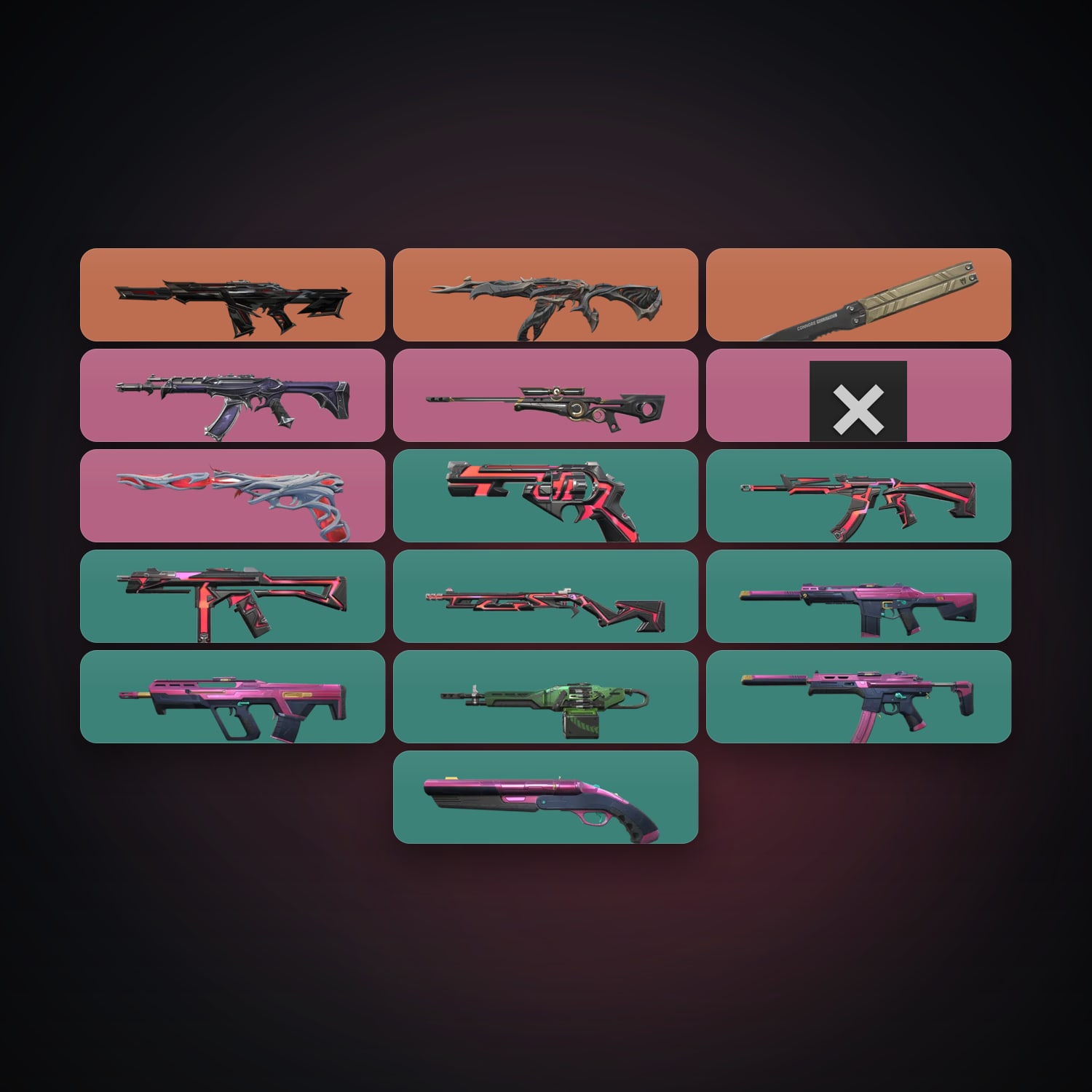 EU Silver 1 locker — 1 knives, 18 skins, lvl 90 — HabibiAccounts