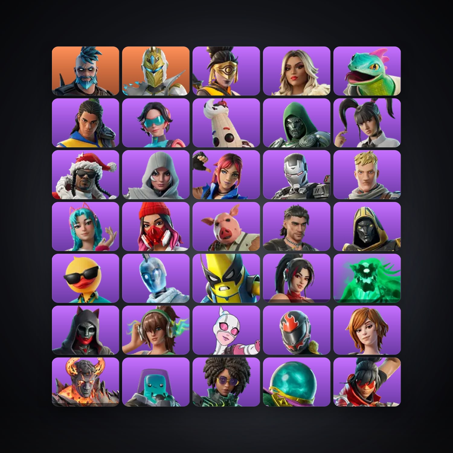Fortnite account with Omegarok & Spectra Knight — 55 skins — 250 V-Bucks — lvl 2276 — HabibiAccounts
