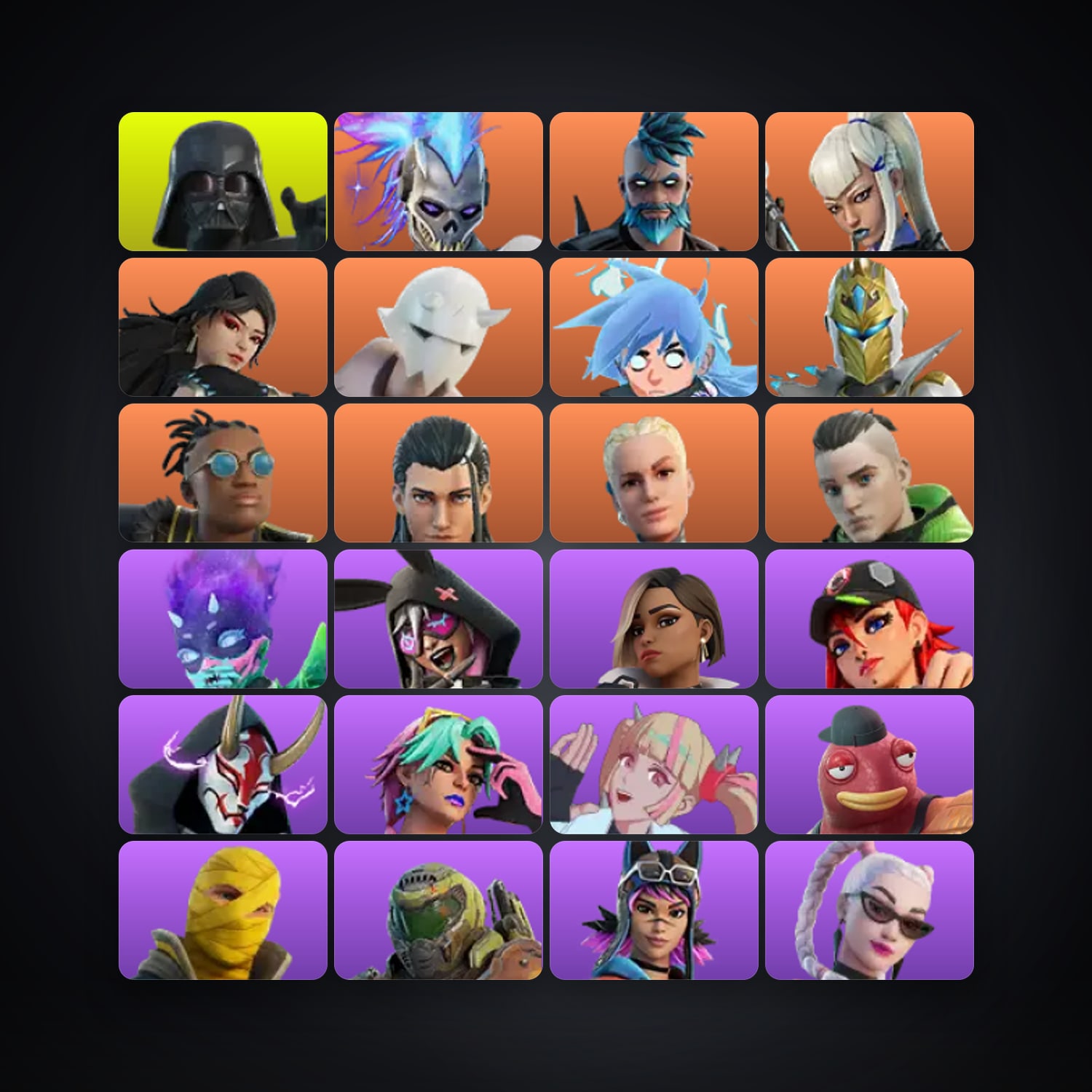 Fortnite account with Darth Vader & Renzo the Destroyer — 51 skins — 1.3K V-Bucks — lvl 803 — HabibiAccounts