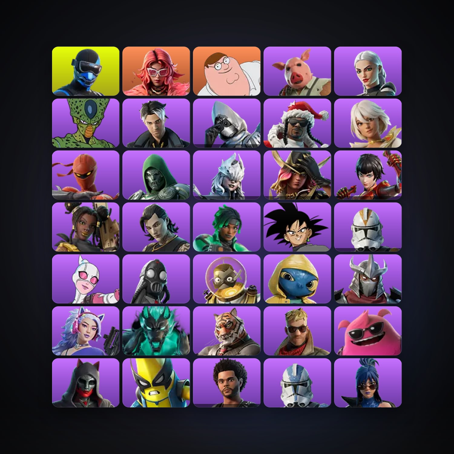 Fortnite account with Fixer & Valeria — 63 skins — 50 V-Bucks — lvl 967 — HabibiAccounts