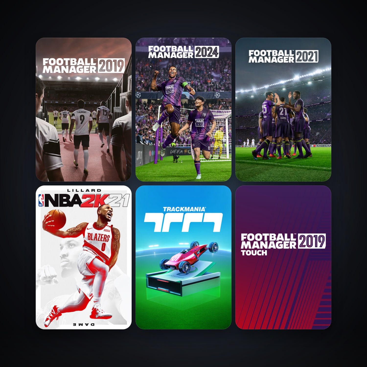 Football Manager 2019 + Football Manager 2019 Touch, 8 games, clean — HabibiAccounts