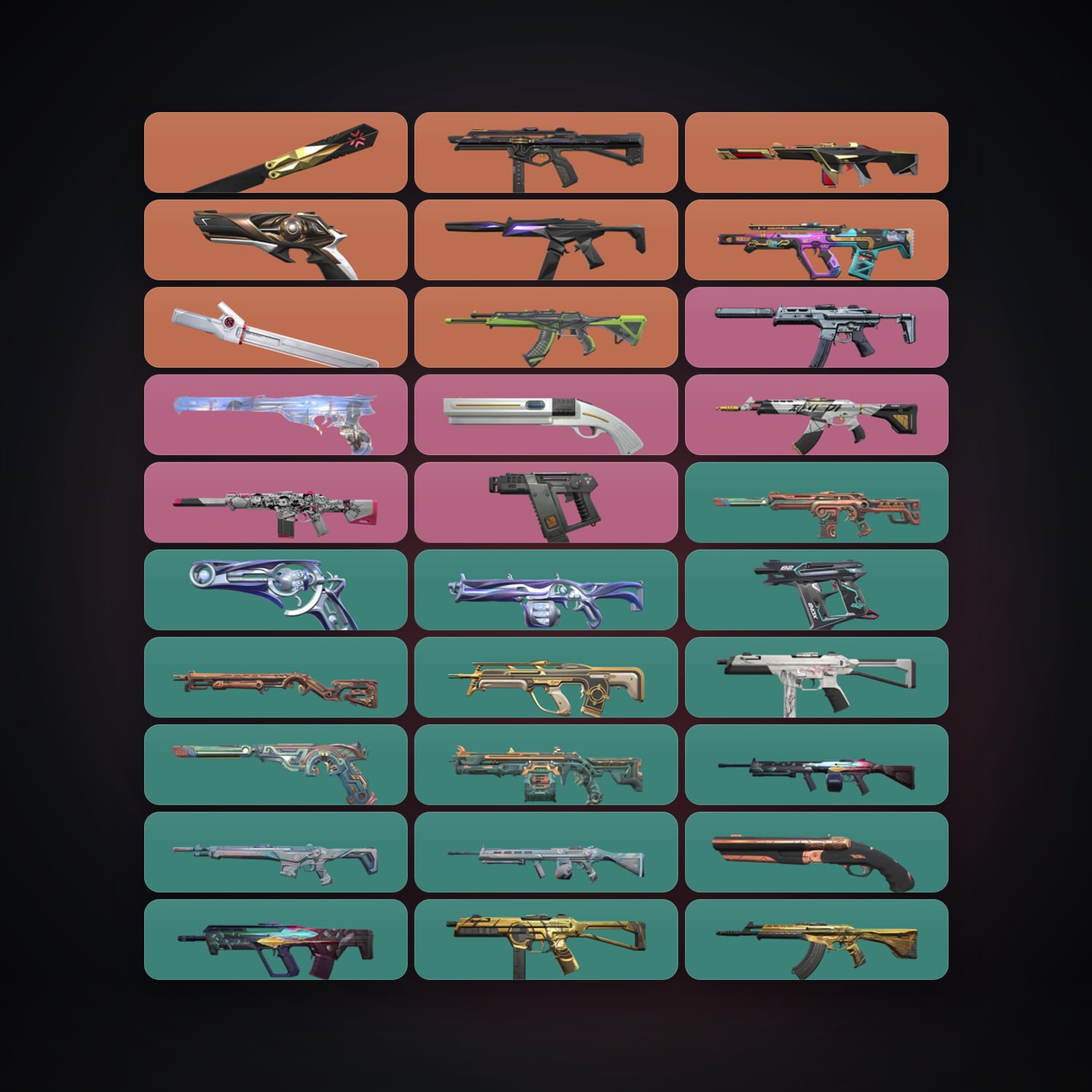 Valorant account: NA Iron 2 locker — 2 knives, 39 skins, lvl 35 — HabibiAccounts
