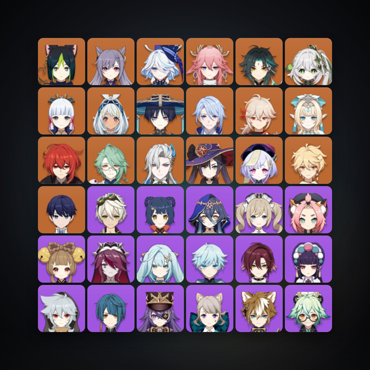 Genshin Impact | AR 57 | 65 Chars | 17× 5★ — Genshin / miHoYo Account — HabibiAccounts