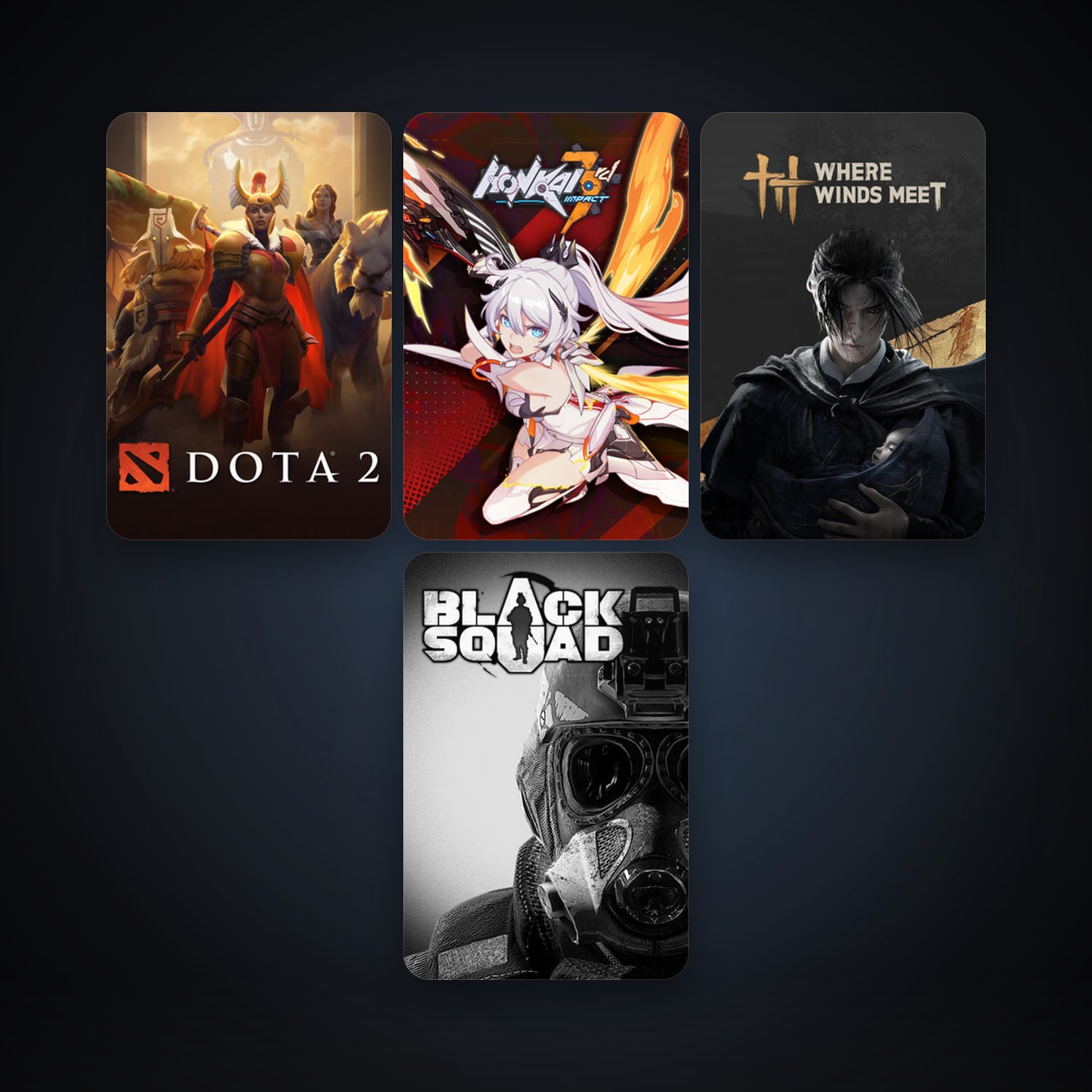 Dota 2 + Black Squad, 5 games, clean — HabibiAccounts
