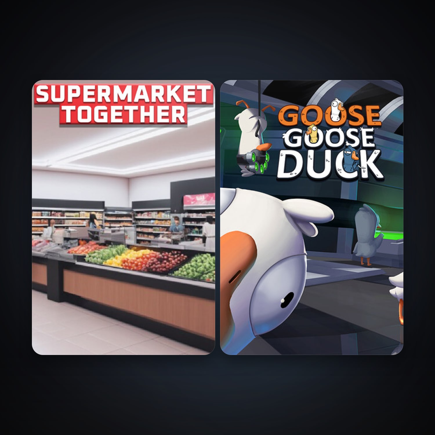 Steam account: Goose Goose Duck + Supermarket Together, 5 games, clean — HabibiAccounts