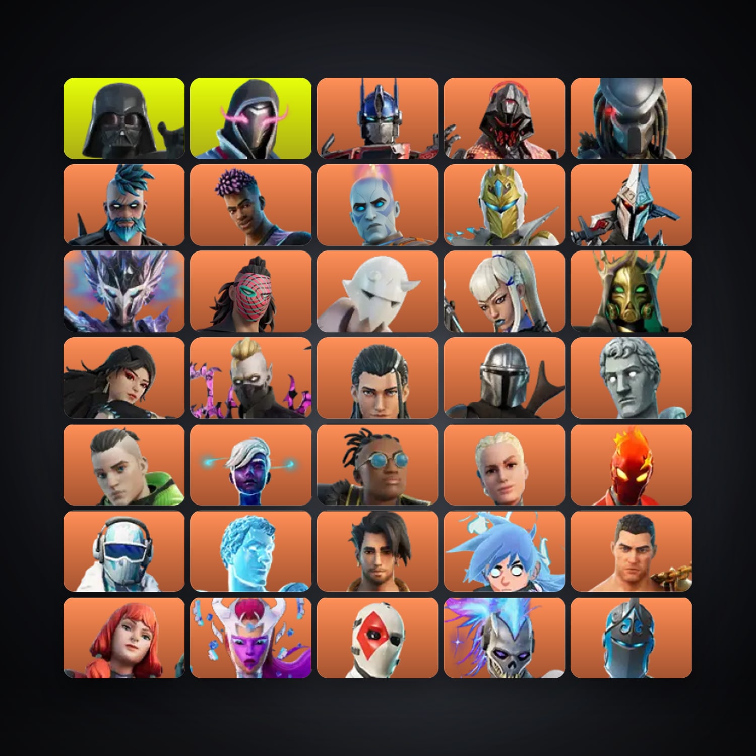 Fortnite account with Optimus Prime & Oppressor — 402 skins — lvl 5491 — HabibiAccounts