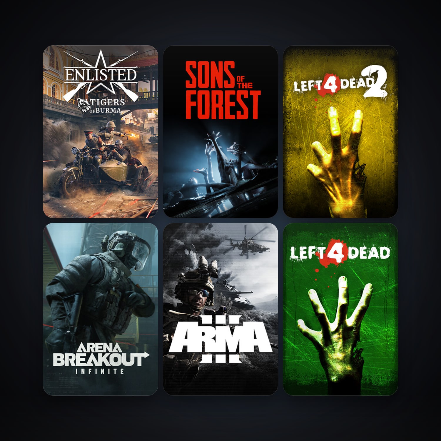 حساب ستيم فلين، Left 4 Dead وLeft 4 Dead 2، 14 لعبة، صامد واضح — HabibiAccounts
