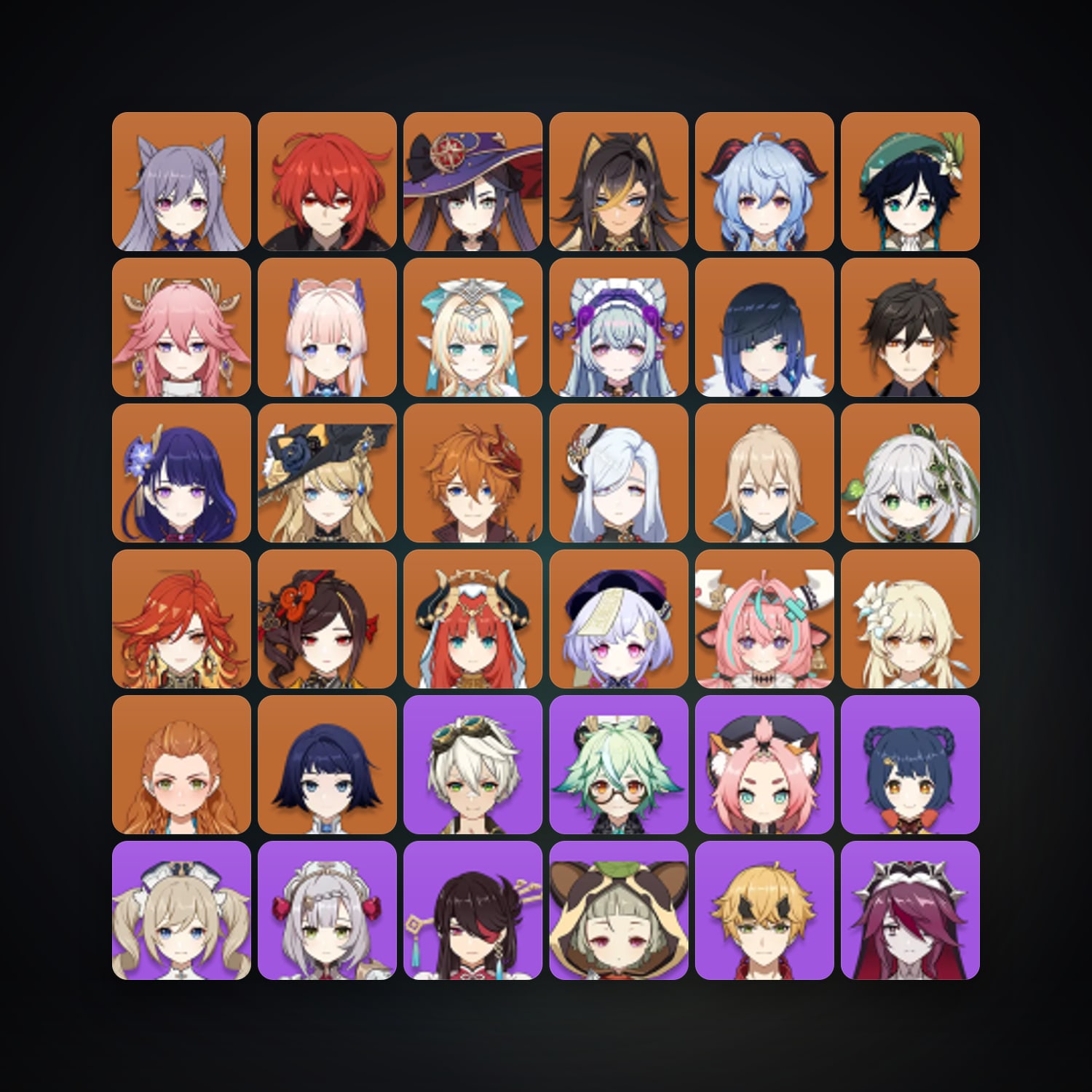 Genshin Impact | AR 55 | 68 Chars | 23× 5★ — Genshin / miHoYo Account — HabibiAccounts