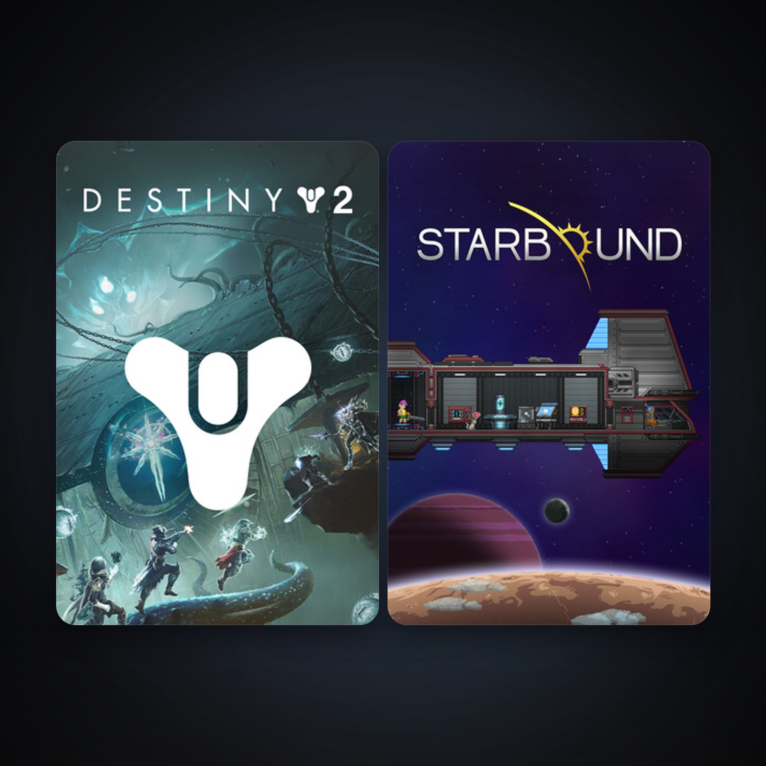 Starbound + Destiny 2, 3 games, clean — HabibiAccounts