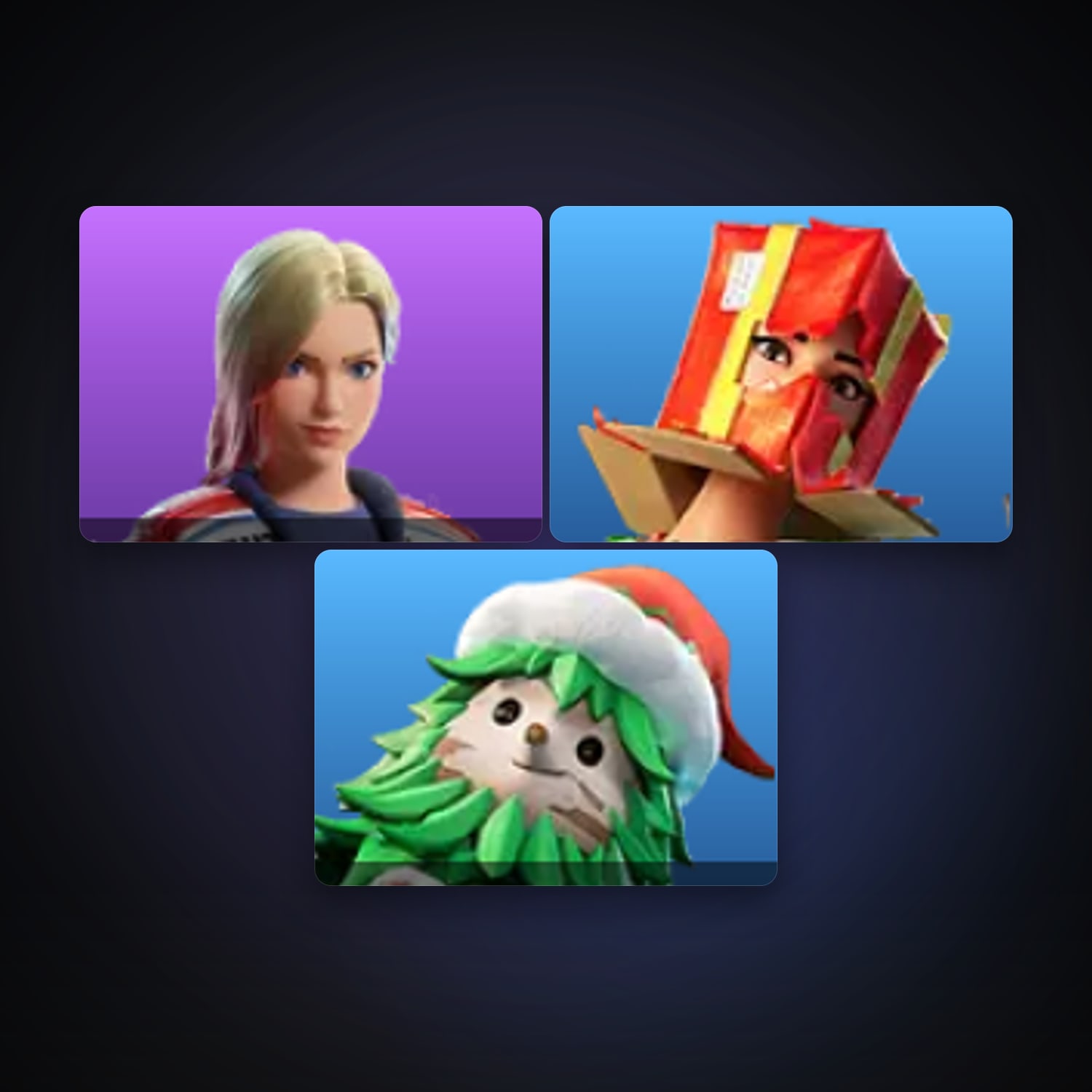 Fortnite account with Dueling Dragons Jackie & Holiday Boxy — 3 skins — lvl 129 — HabibiAccounts