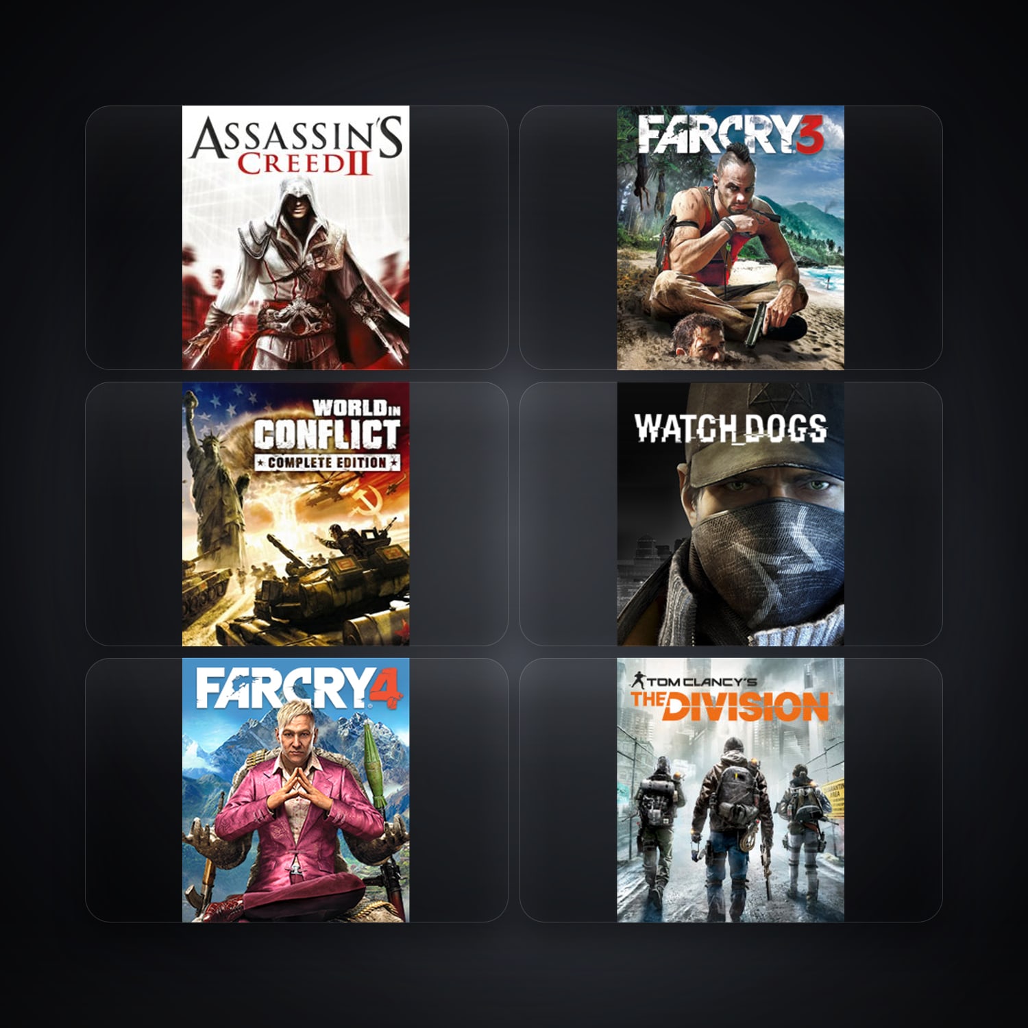 Ubisoft account — Assassin's Creed II + Far Cry 3 Deluxe Edition — BR — 11 games — HabibiAccounts
