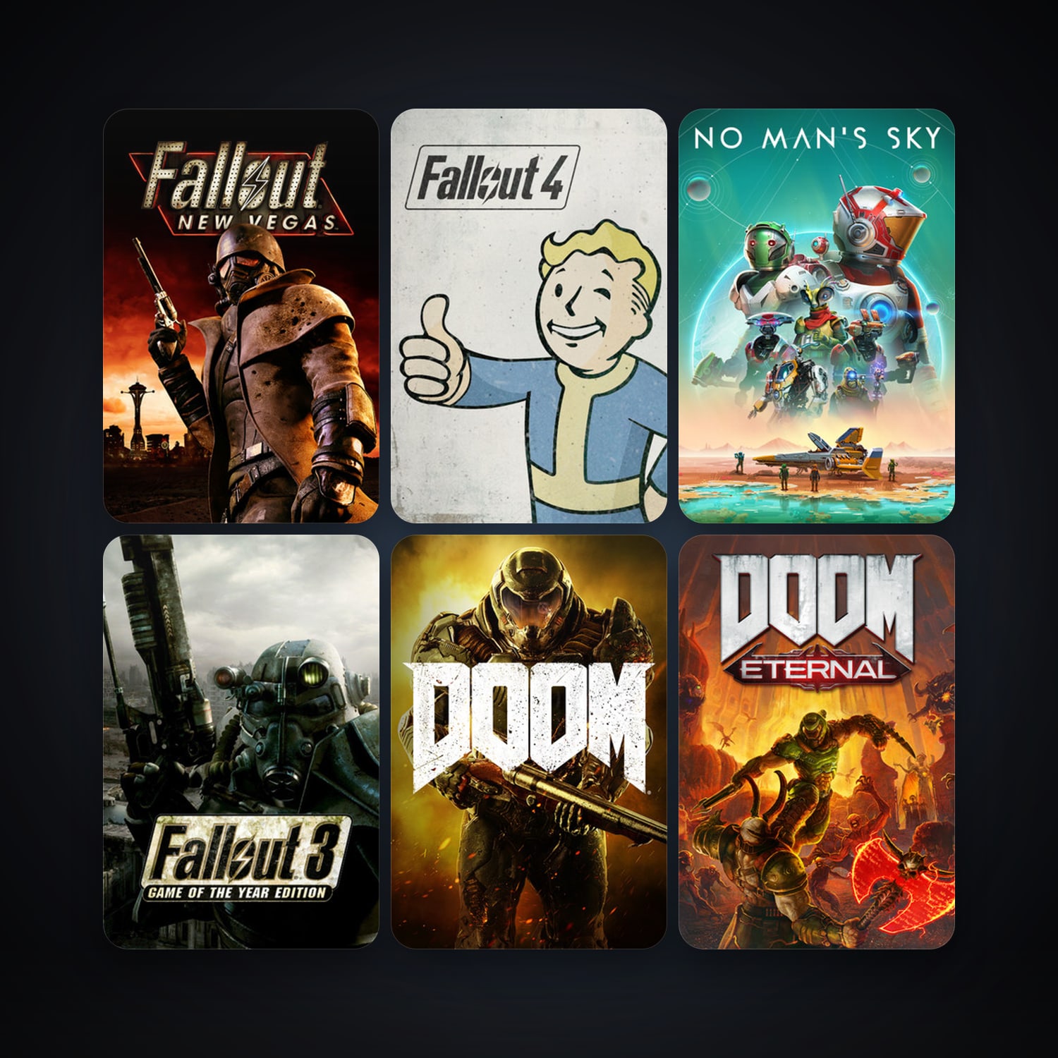 Fallout 3: Game of the Year Edition + Fallout: New Vegas, 104 games, Steam 11, clean — HabibiAccounts