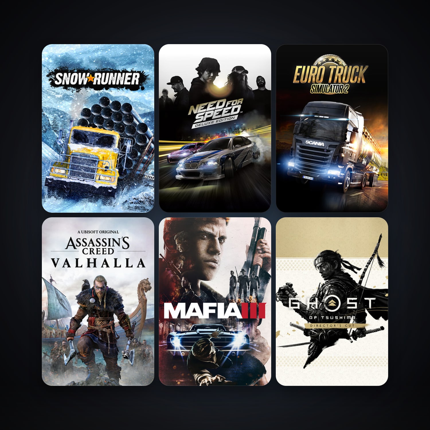 Euro Truck Simulator 2 + Mafia III, 10 games, clean — HabibiAccounts