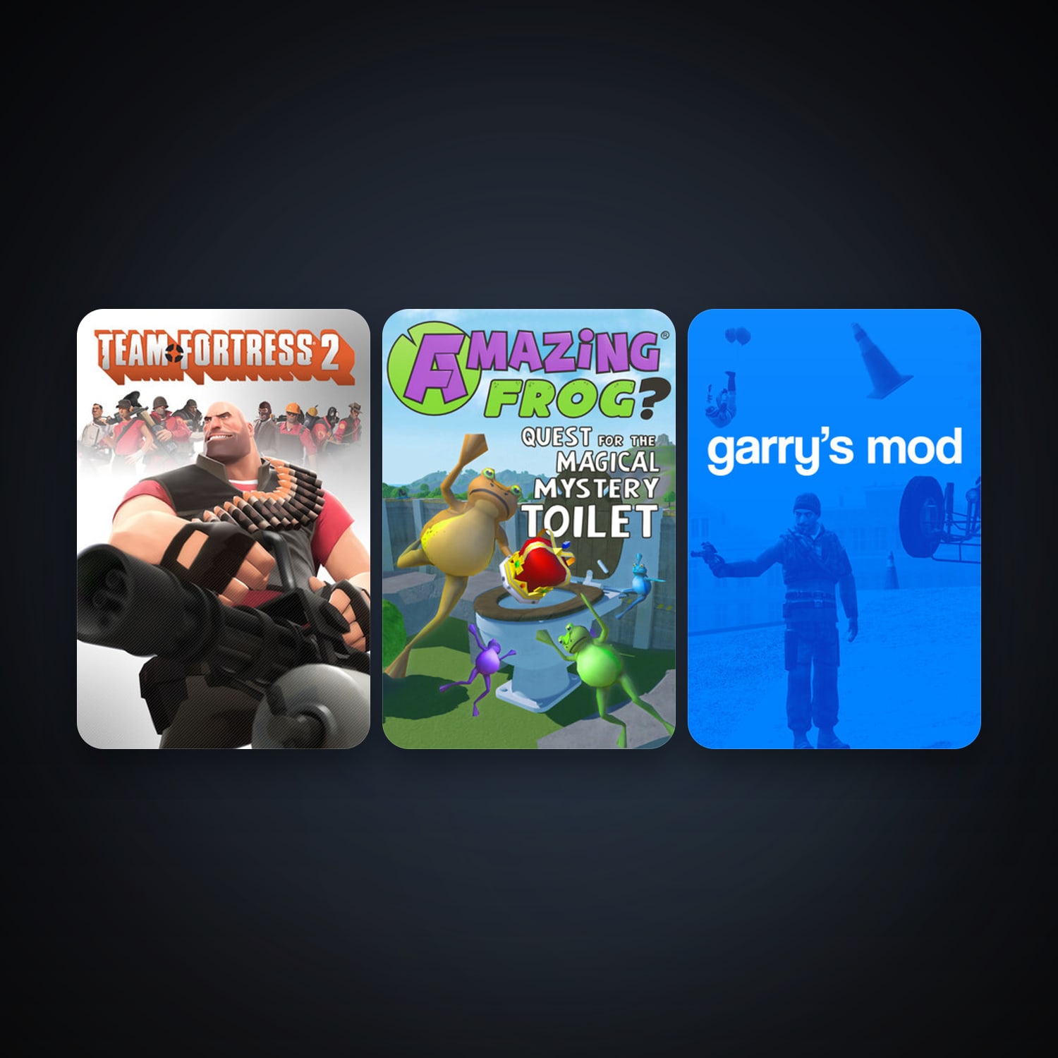 Team Fortress 2 + Garry's Mod, 6 games, clean — HabibiAccounts