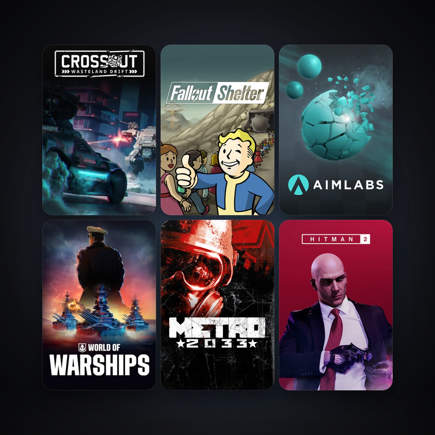 Free CS2 (No Prime) + Metro 2033, 16 games, clean — HabibiAccounts