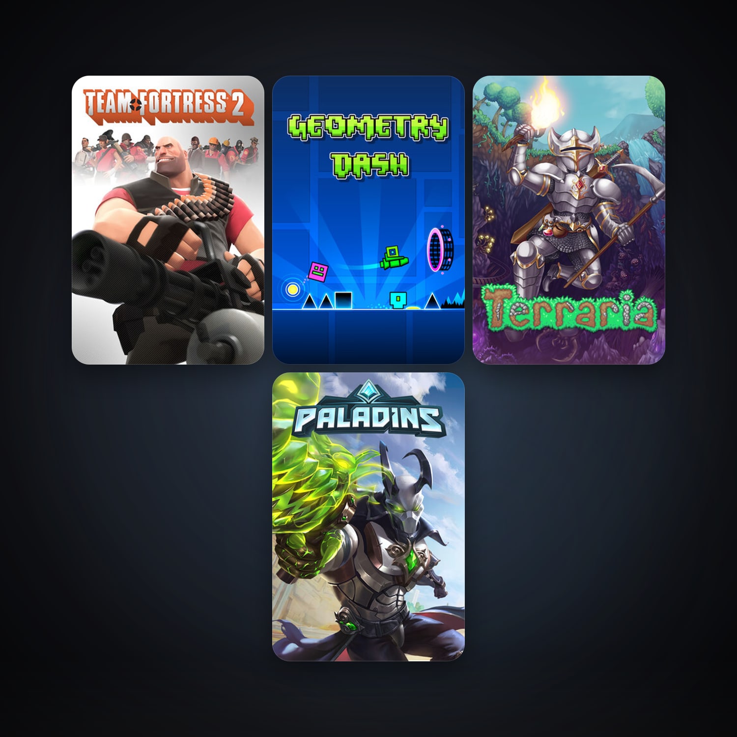 Team Fortress 2 + Terraria, 6 games, clean — HabibiAccounts