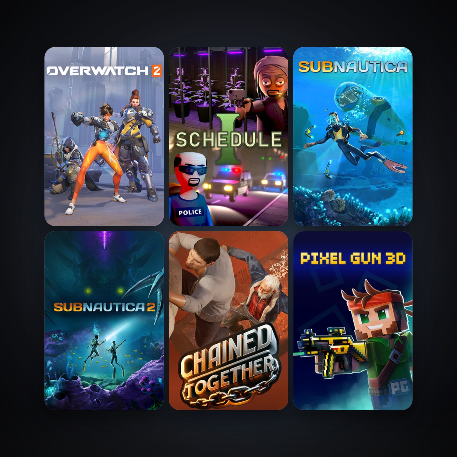 Subnautica + Aimlabs, 16 games, clean — HabibiAccounts