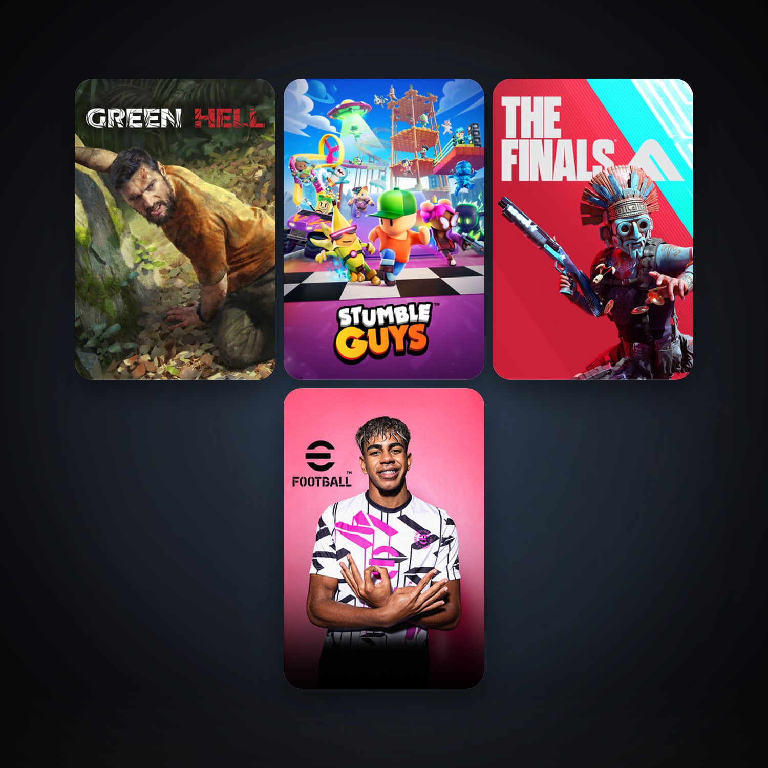 Green Hell + eFootball 2024, 10 games, clean — HabibiAccounts