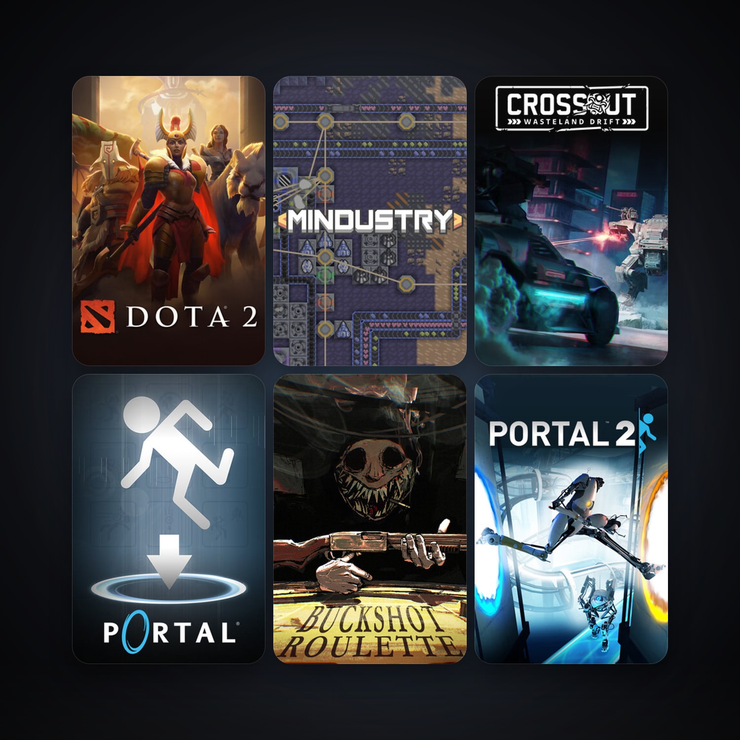 Portal + Dota 2, 8 games, clean — HabibiAccounts