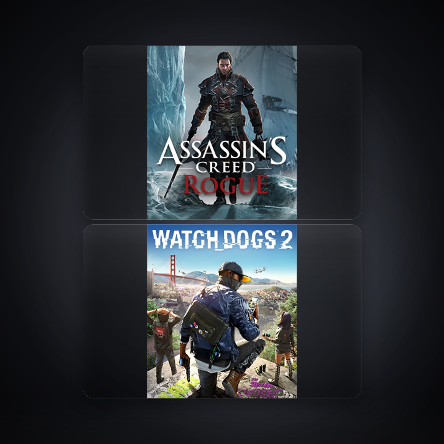 Ubisoft account — Assassin's Creed Rogue + WATCH_DOGS 2 — DE — HabibiAccounts