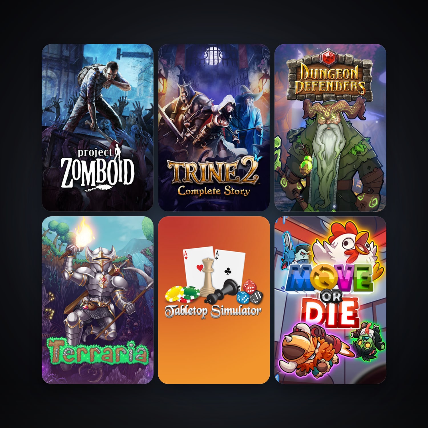 Trine 2: Complete Story + Dungeon Defenders, 9 games, clean — HabibiAccounts