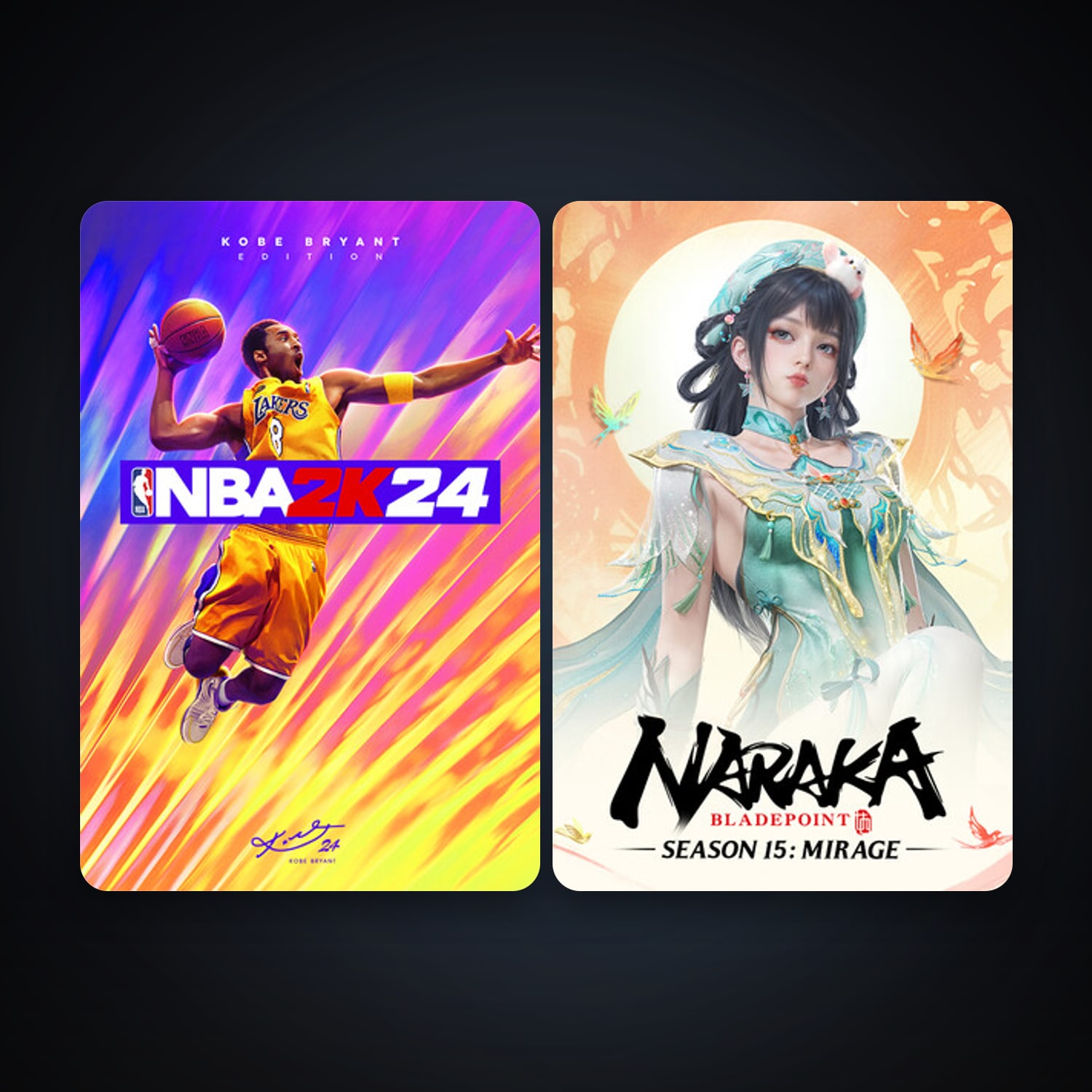 NARAKA: BLADEPOINT + NBA 2K24, 5 games, clean — HabibiAccounts