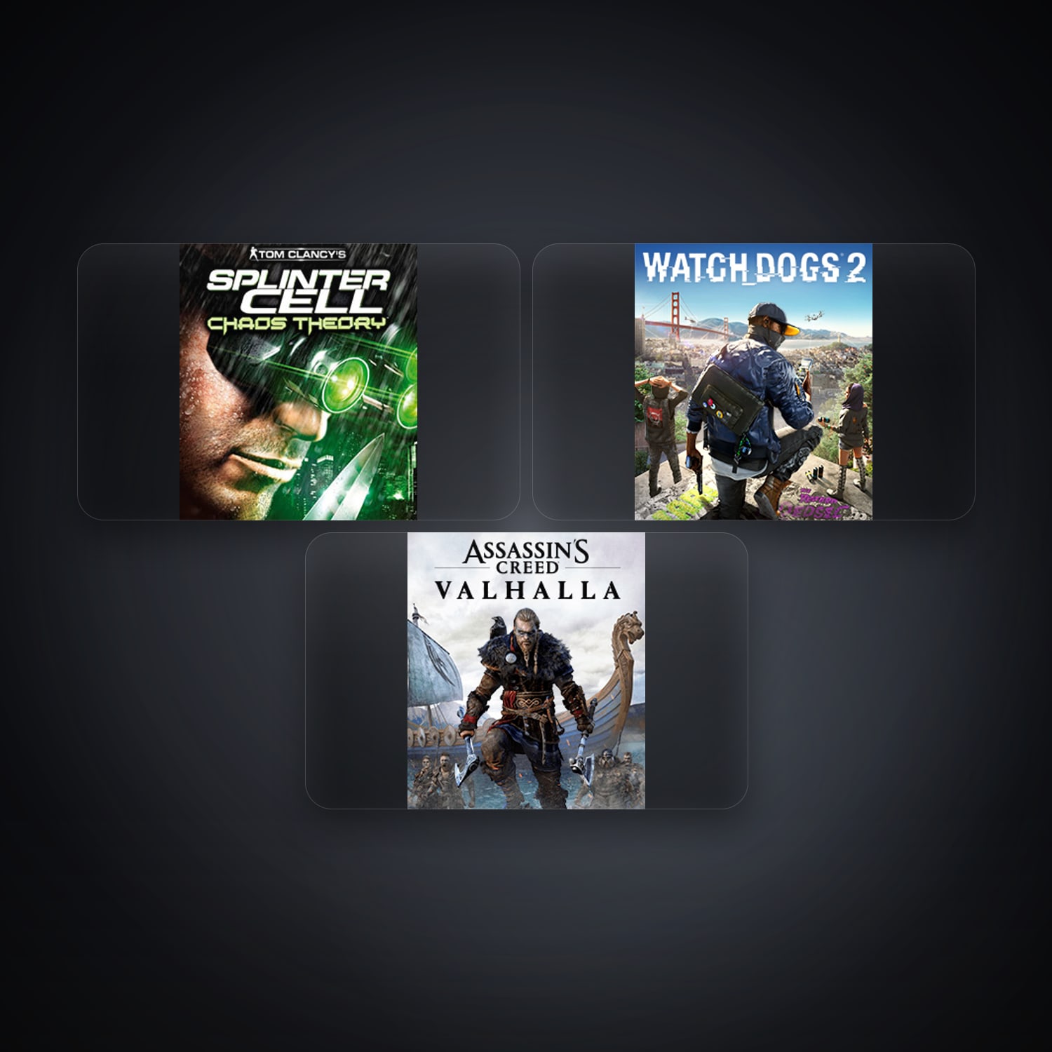 Ubisoft Tom Clancy's Splinter Cell Chaos Theory + WATCH_DOGS 2 — MX — 3 games — HabibiAccounts