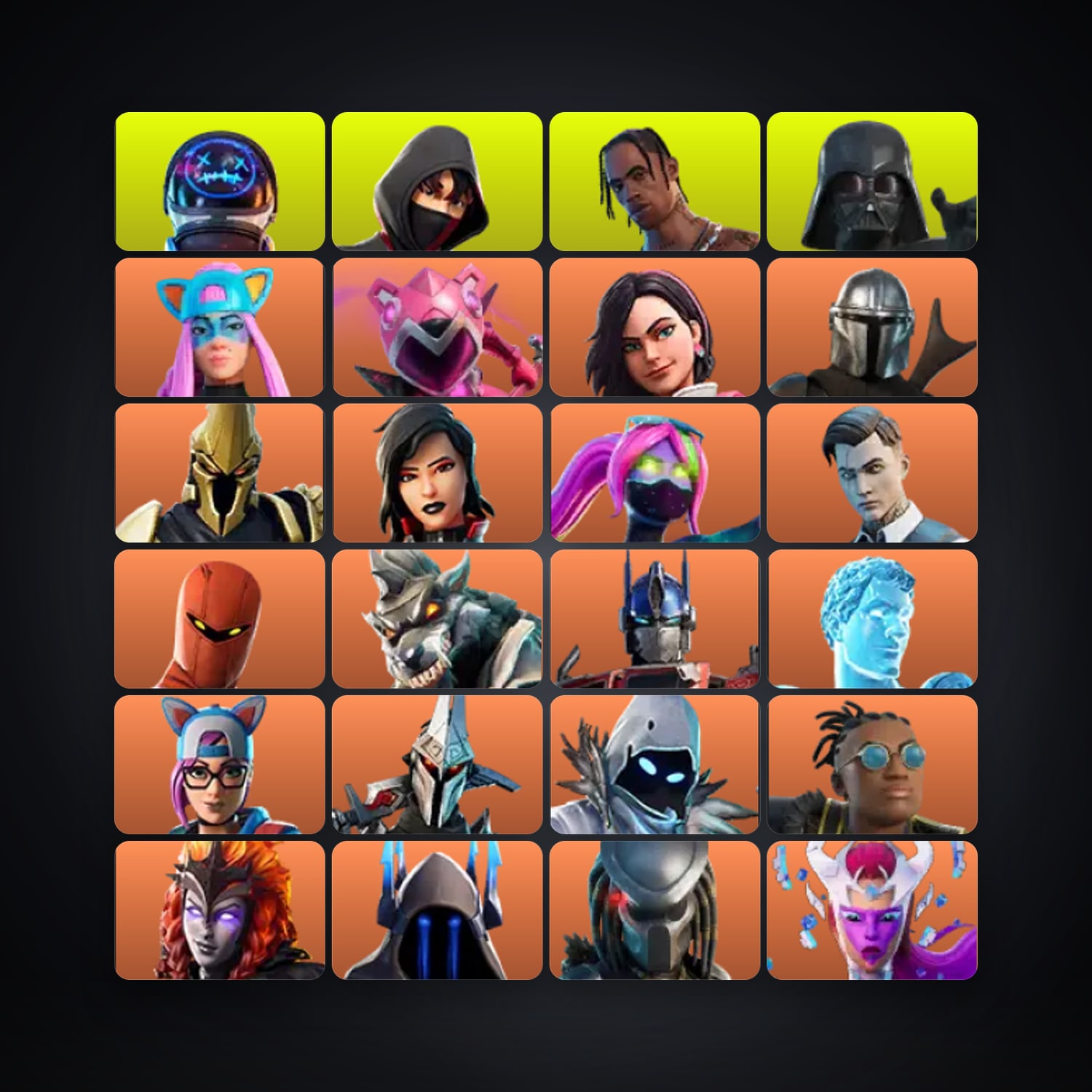 Fortnite account with Midas & Alli — 550 skins — 6.7K V-Bucks — lvl 7490 — HabibiAccounts