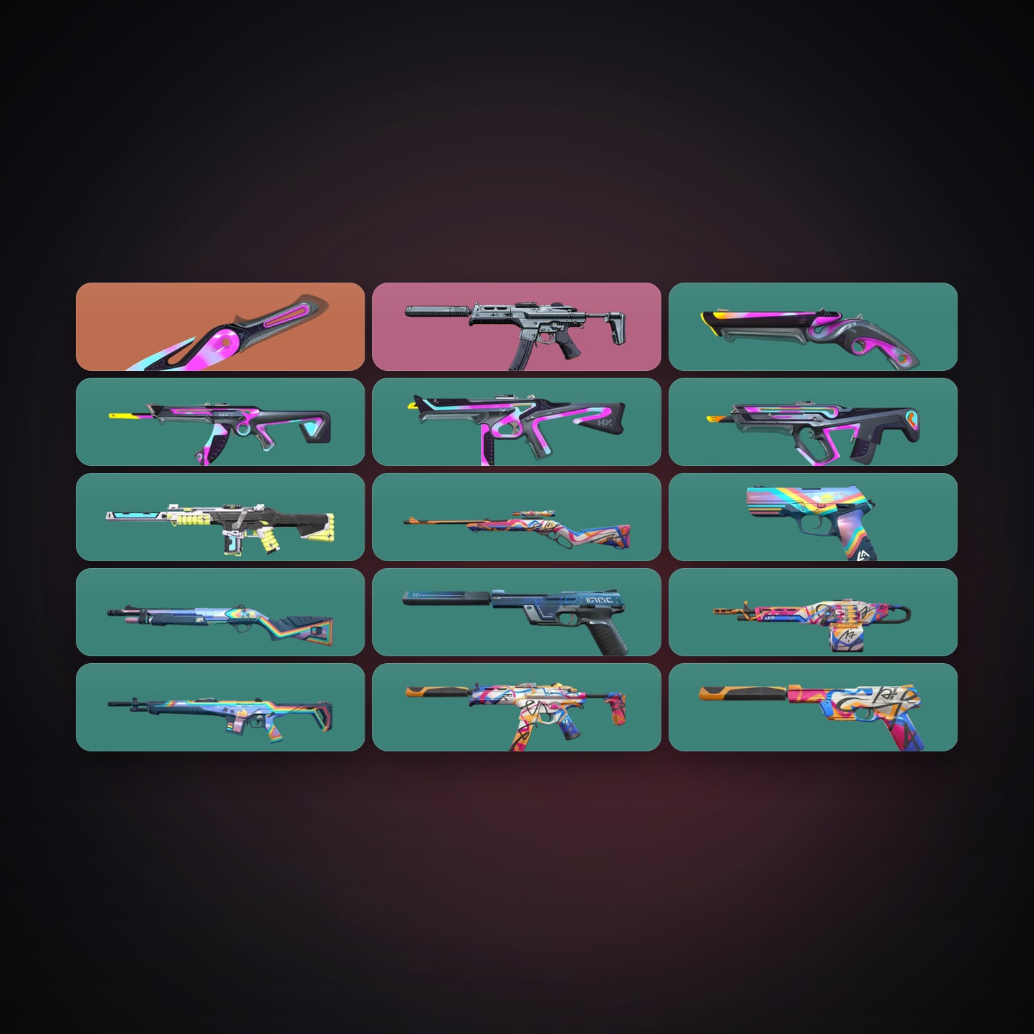 LA Gold 3 locker — 1 knives, 15 skins, lvl 87 — HabibiAccounts