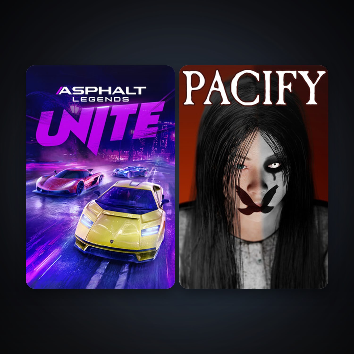 Steam account: Pacify + Asphalt Legends Unite, 3 games, clean — HabibiAccounts