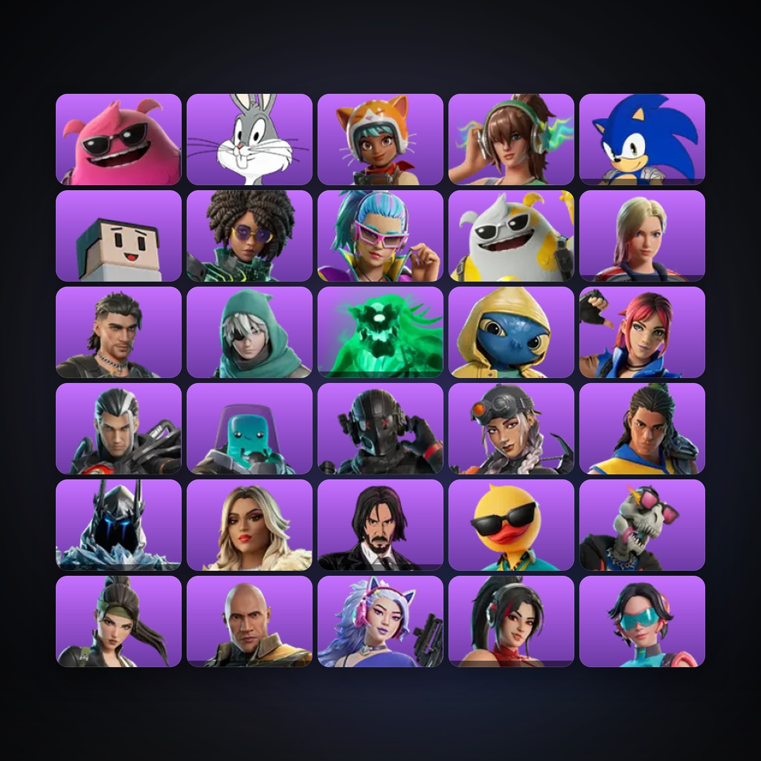 Fortnite account with Yeddy & Bugs Bunny — 35 skins — 800 V-Bucks — lvl 1202 — HabibiAccounts