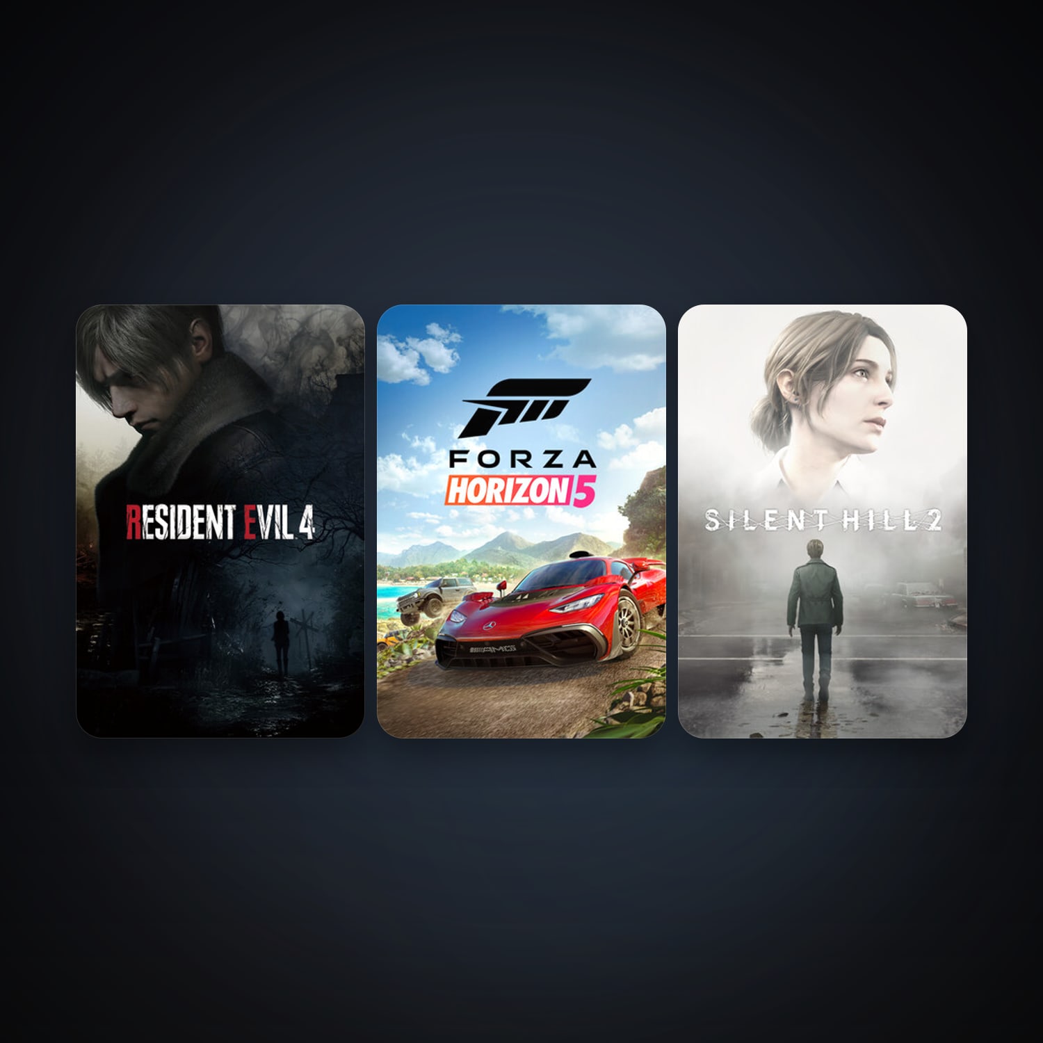Forza Horizon 5 + Resident Evil 4, 6 games, clean — HabibiAccounts