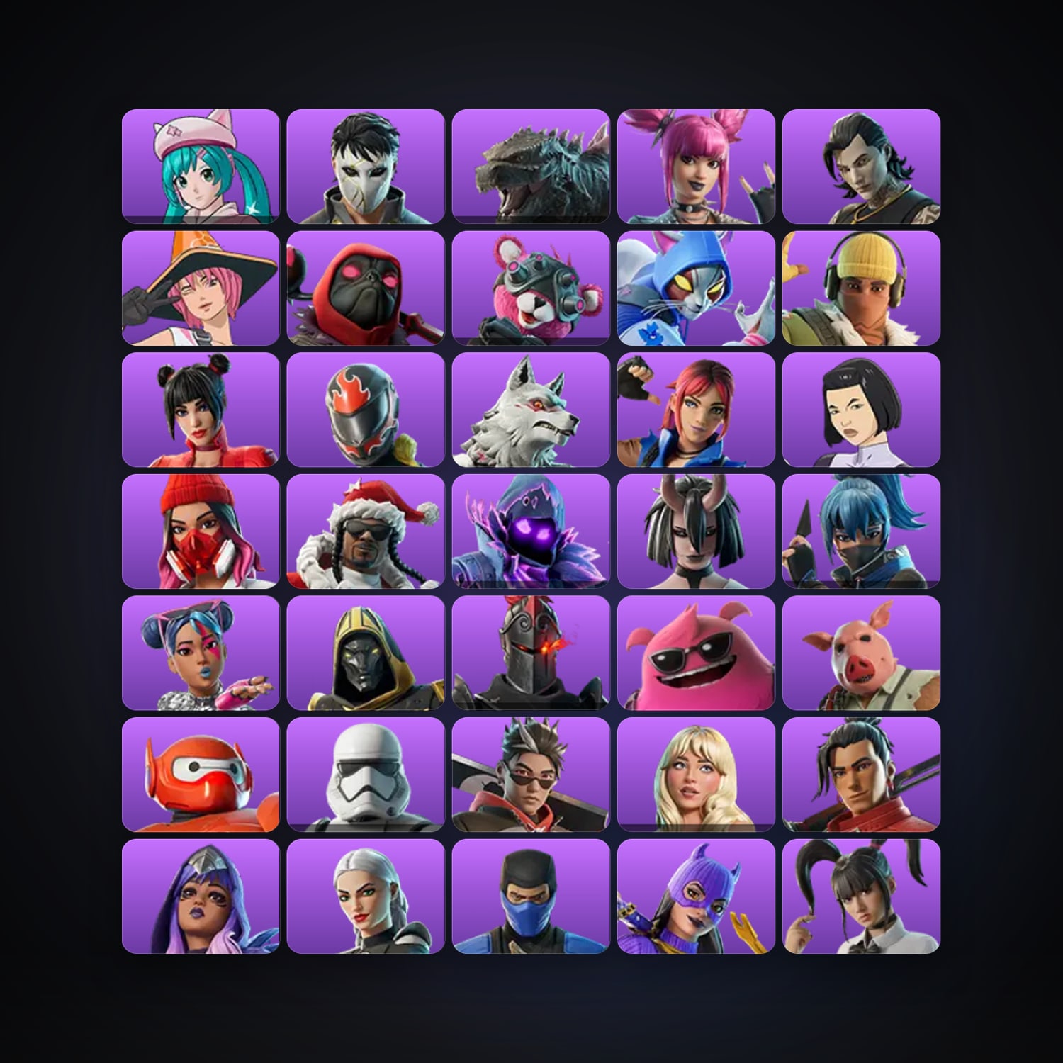 Fortnite account with Neko Hatsune Miku & Daigo — 46 skins — 500 V-Bucks — lvl 1176 — HabibiAccounts