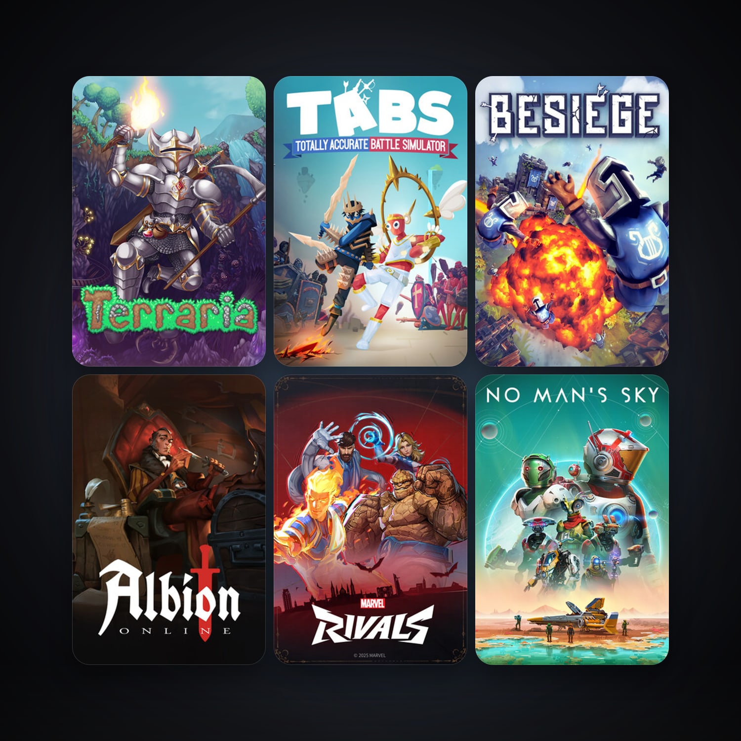 Terraria + No Man's Sky, 65 games, clean — HabibiAccounts