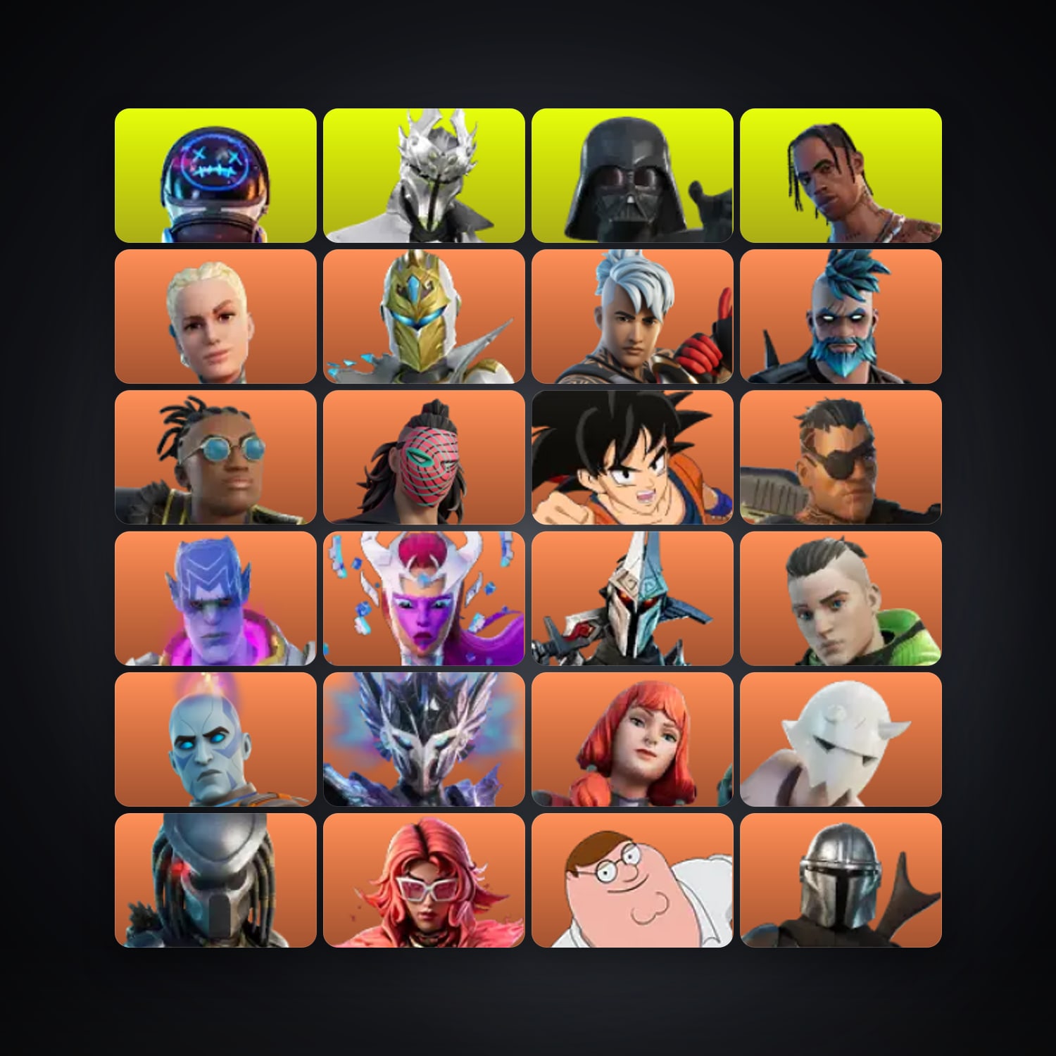 Fortnite account with Travis Scott & Midas — 186 skins — 550 V-Bucks — lvl 2358 — HabibiAccounts