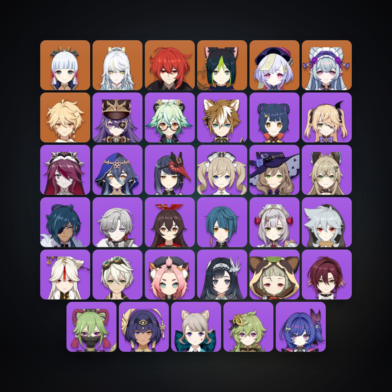 Genshin Impact | AR 50 | 37 Chars | 6× 5★ — Genshin / miHoYo Account — HabibiAccounts