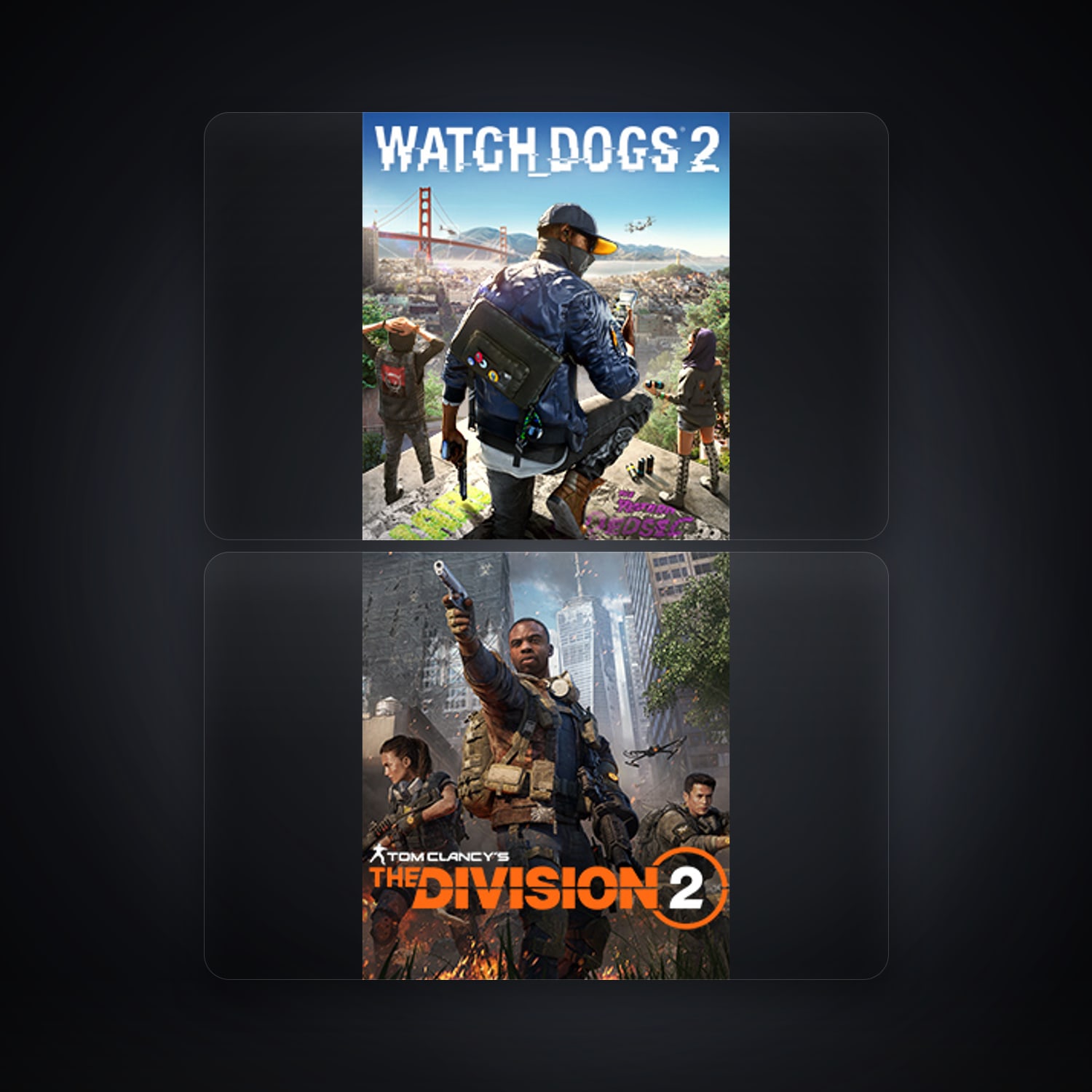 Ubisoft WATCH_DOGS 2 + Tom Clancy's The Division 2 — US — HabibiAccounts