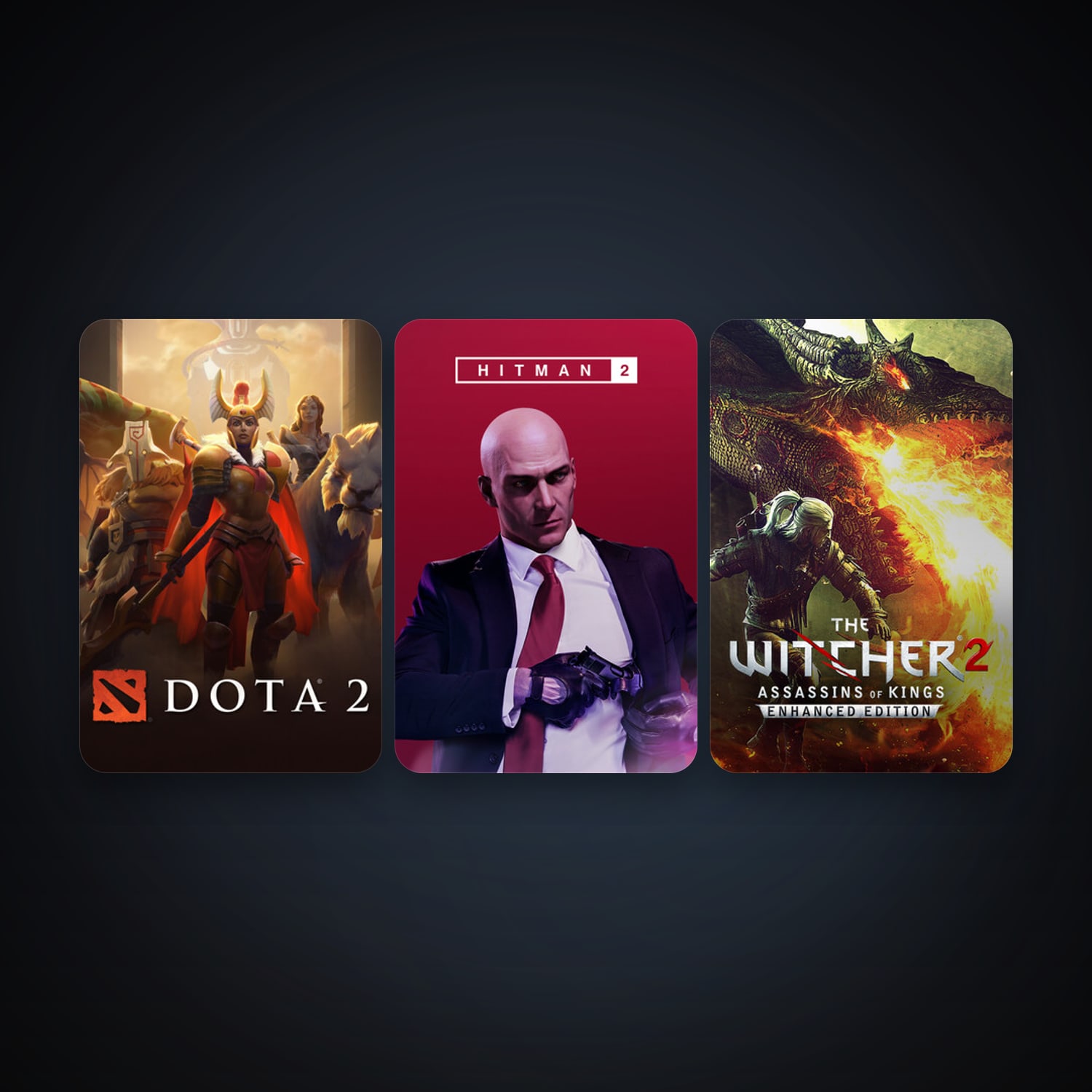 Dota 2 + The Witcher 2: Assassins of Kings Enhanced Edition, 20 games, Steam 12, clean — HabibiAccounts