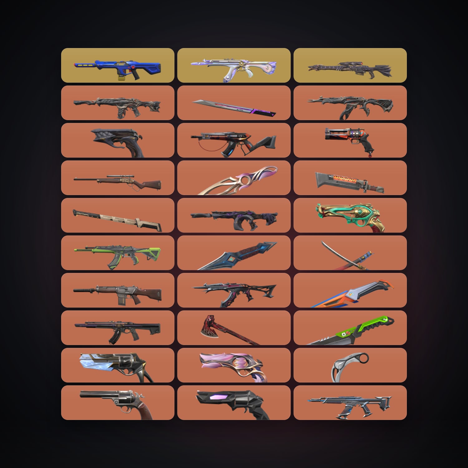 EU Ascendant 3 locker — 13 knives, 162 skins, lvl 265 — HabibiAccounts