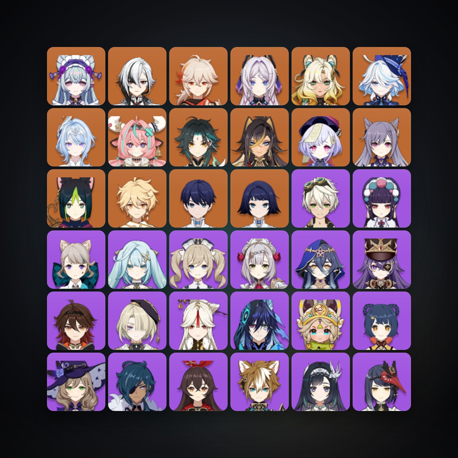 Genshin Impact | AR 56 | 59 Chars | 13× 5★ — Genshin / miHoYo Account · 264377354 — HabibiAccounts
