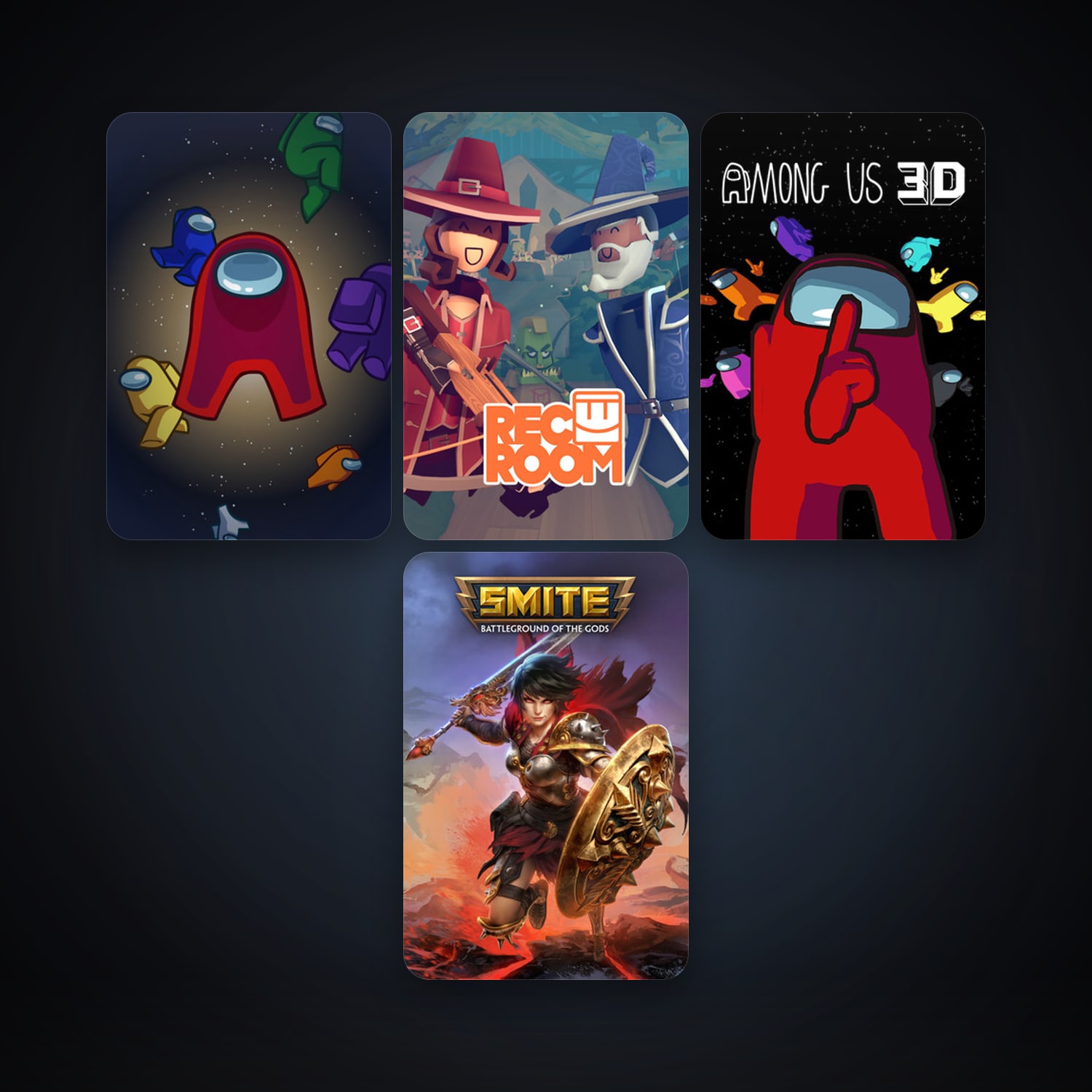 SMITE + Rec Room, 10 games, clean — HabibiAccounts