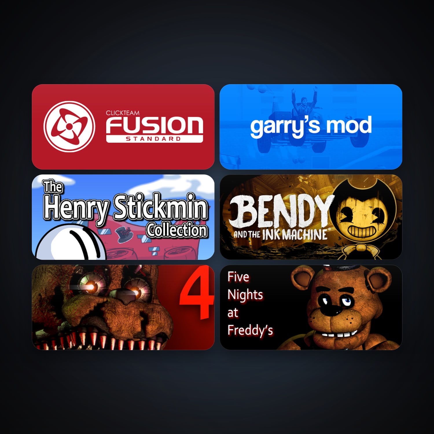 Garry's Mod + Clickteam Fusion 2.5, 10 games, clean — HabibiAccounts