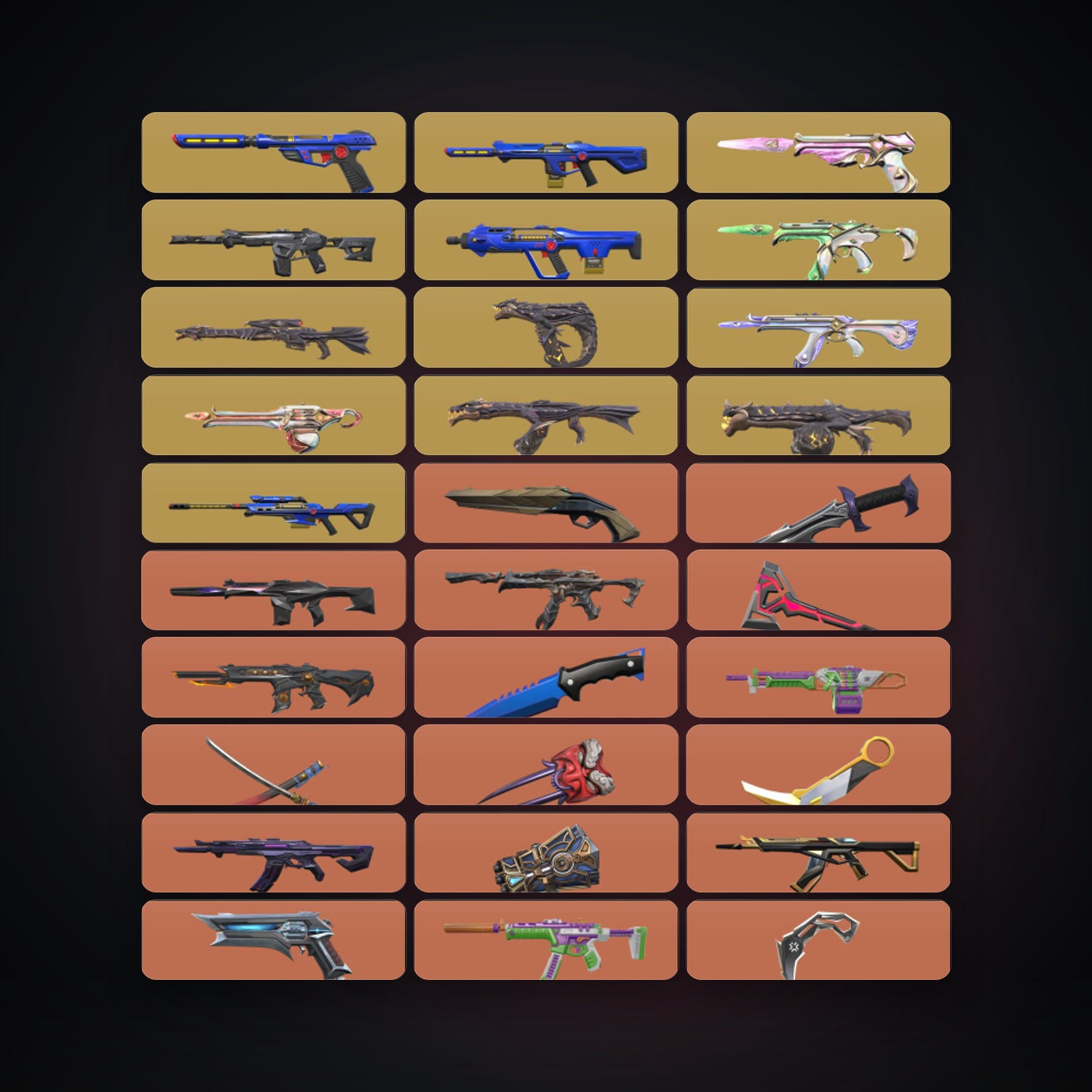 AP Immortal 2 locker — 81 knives, 622 skins, lvl 700 — HabibiAccounts