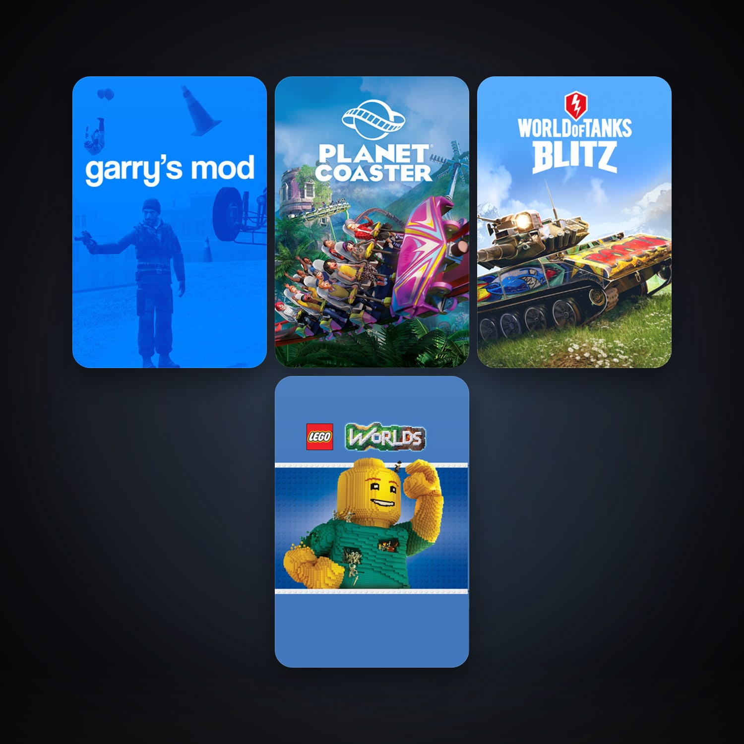 Garry's Mod + LEGO Worlds, 11 games, clean — HabibiAccounts