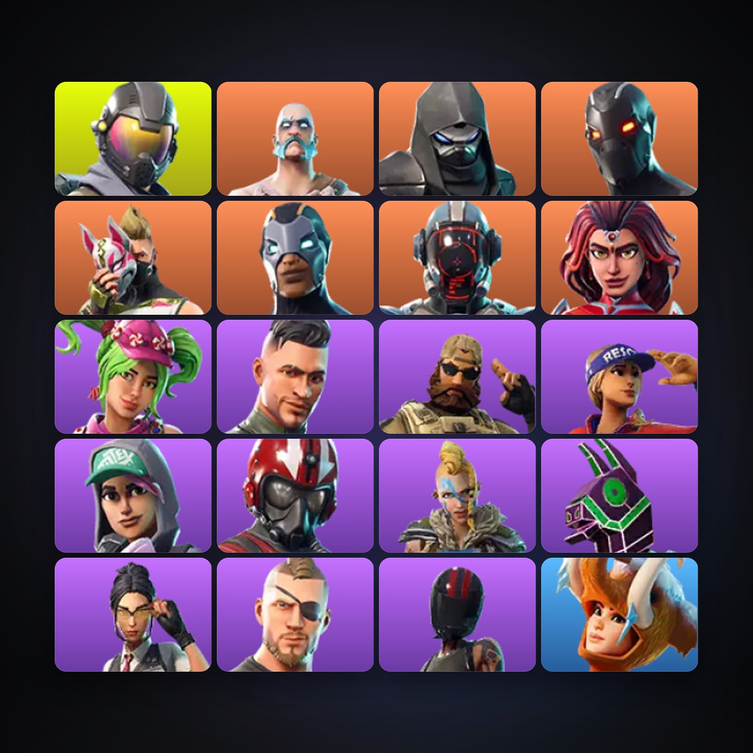 Fortnite account with Rogue Agent & Omega — 20 skins — 100 V-Bucks — lvl 417 — HabibiAccounts