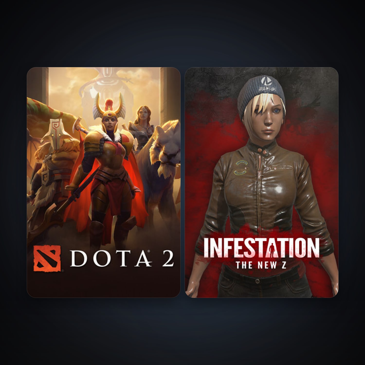 Dota 2 + Infestation: The New Z, 2 games, clean — HabibiAccounts
