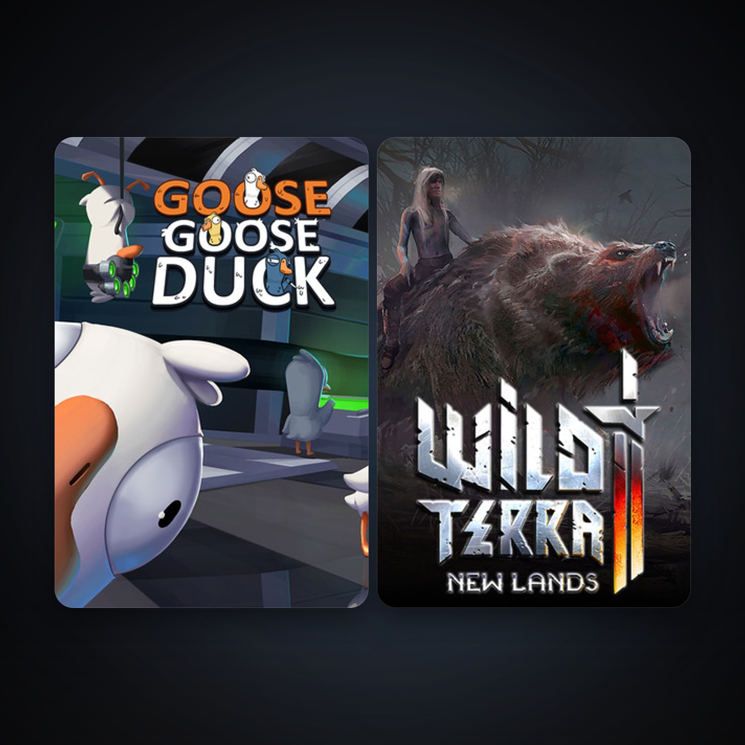 Wild Terra 2: New Lands + Goose Goose Duck, 7 games, clean — HabibiAccounts